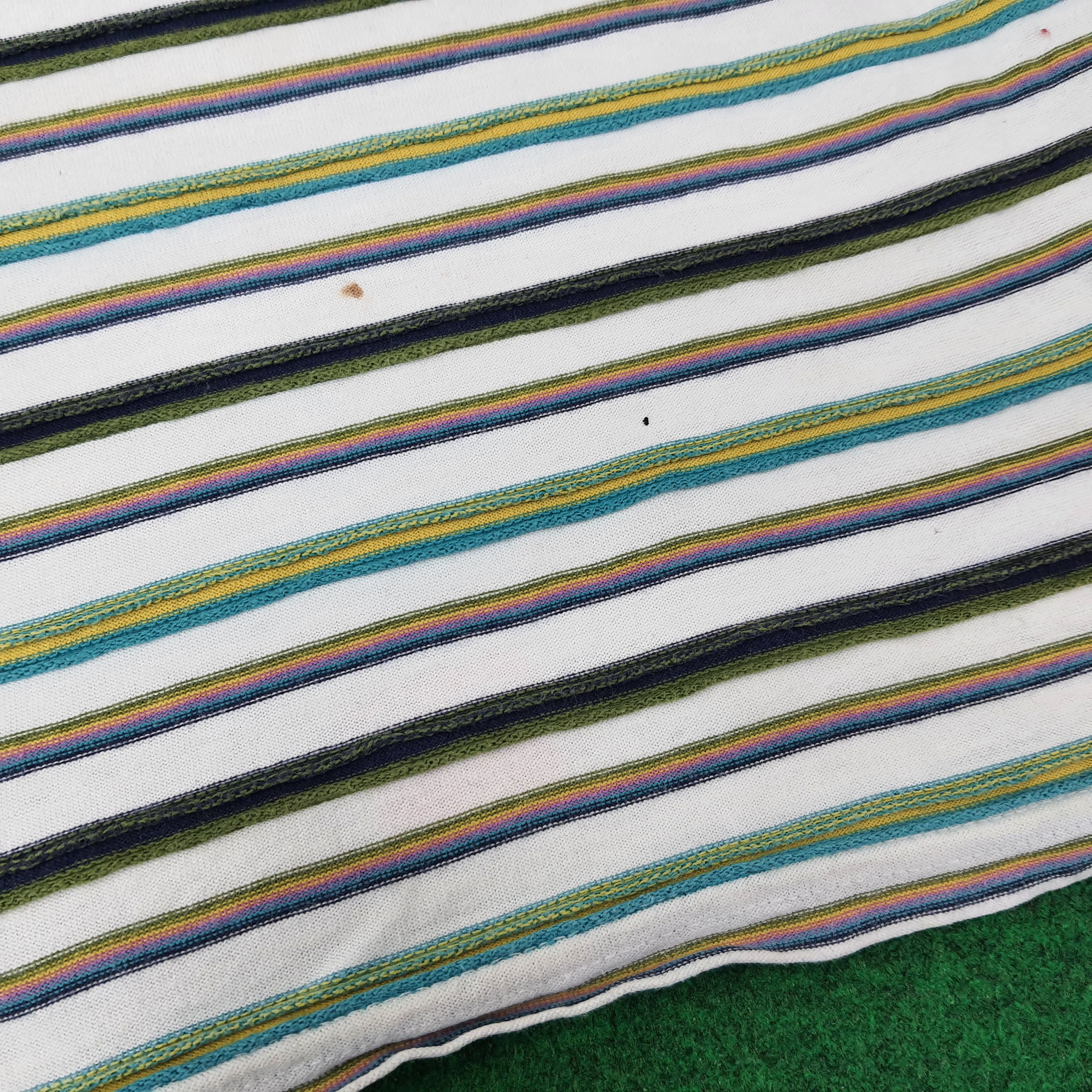 Vintage Yves Saint Laurent Striped Designer Tshirt C259N2