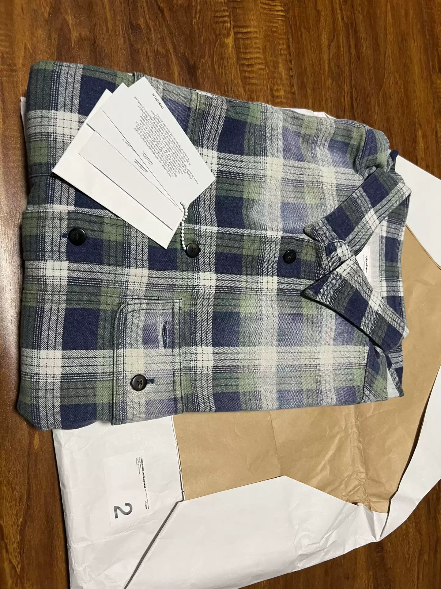 Visvim VisvimVisvim 21aw LUMBER KHADI CHECK L/S DMGD-2504 Size US M / EU 48-50 / 2 - 3 Thumbnail
