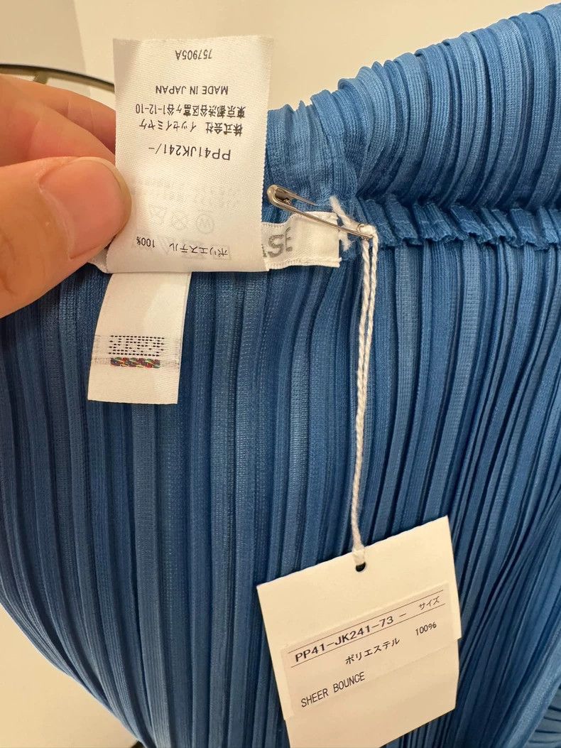 Issey Miyake issey miyake size:one size Blue pleated long sleeves Size XXS / US 00 / IT 34 - 5 Thumbnail