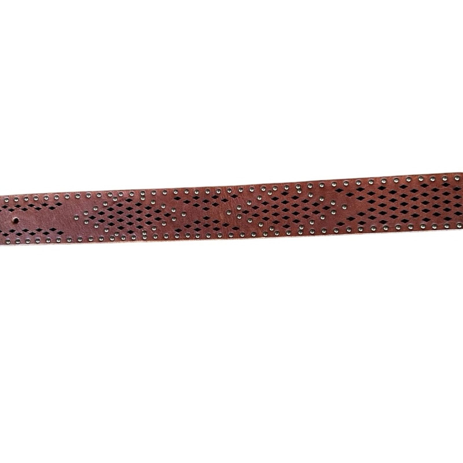 Lucky Brand Lucky Brand Studded Leather Belt – Dark Brown – Size Small Size ONE SIZE - 3 Thumbnail
