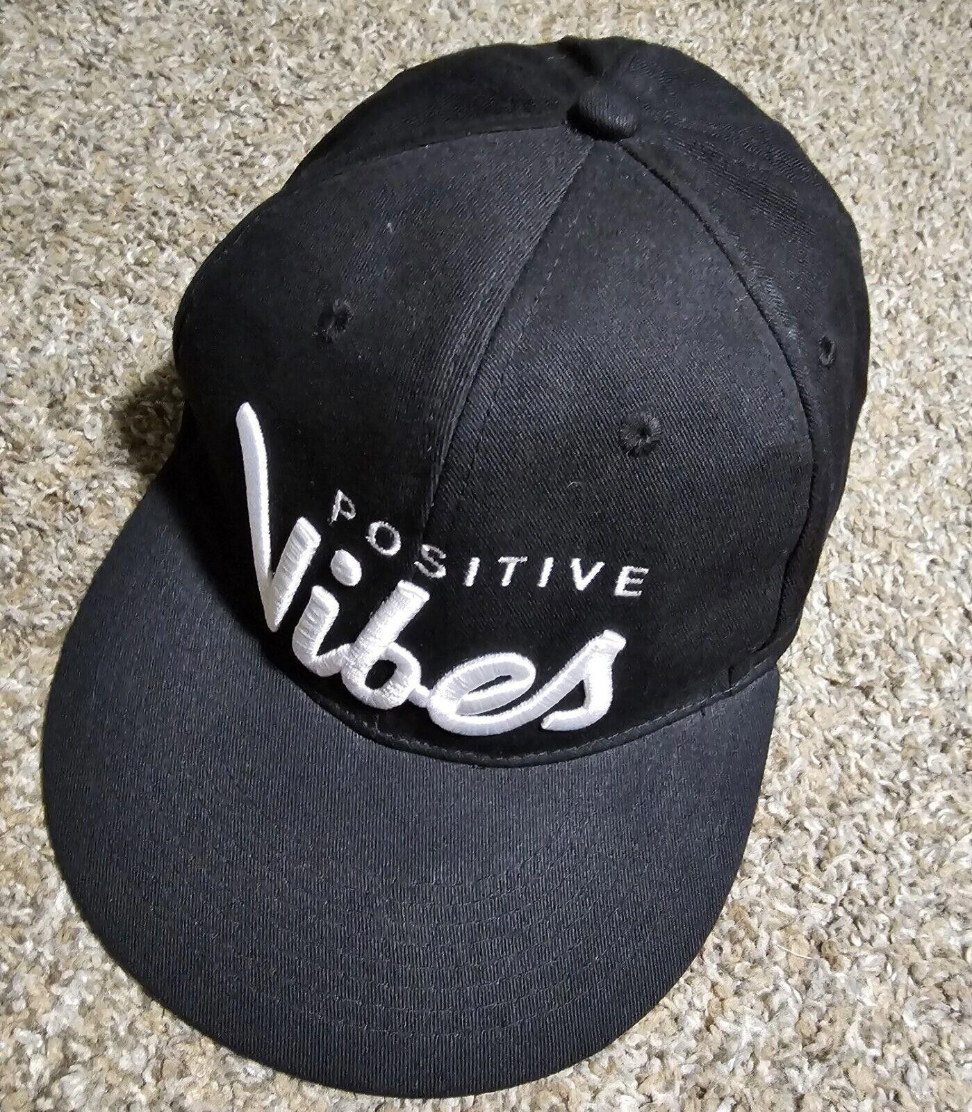 Designer Positive Vibes Snapback Hat Black Size ONE SIZE - 1 Thumbnail