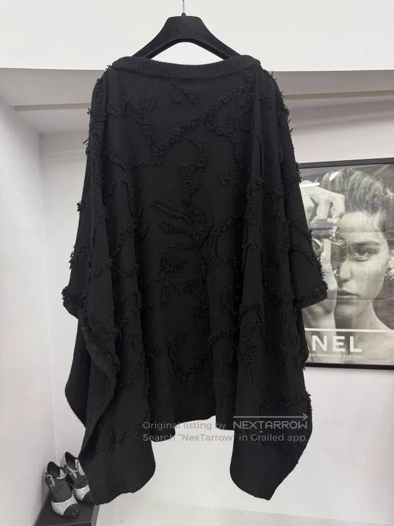 Dior Dior Black tassel cloak coat Size XS / US 0-2 / IT 36-38 - 3 Thumbnail