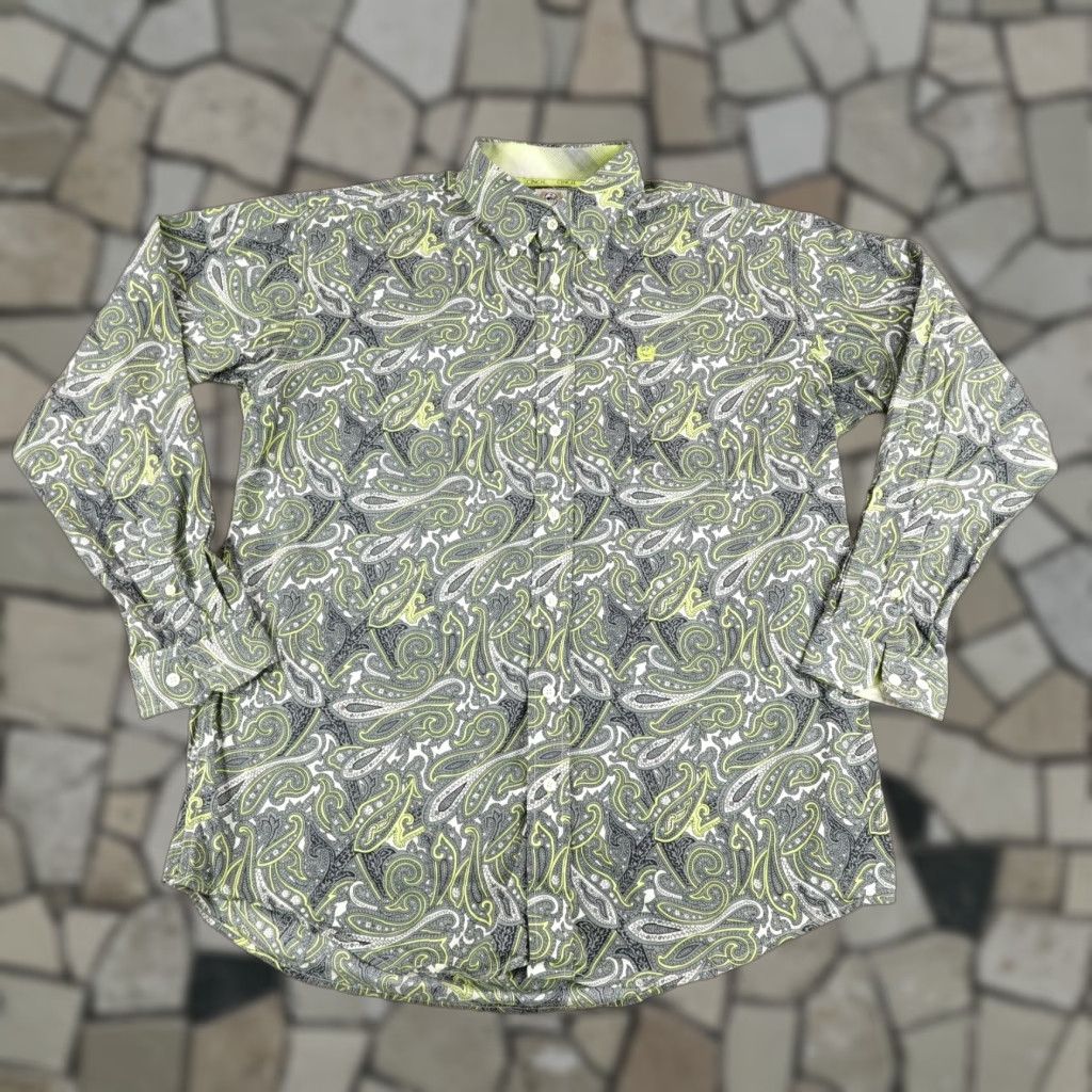 Vintage VINTAGE Cinch Shirt Mens Large Green Paisley Western Button-Up Rodeo Cowboy Size US L / EU 52-54 / 3 - 1 Thumbnail