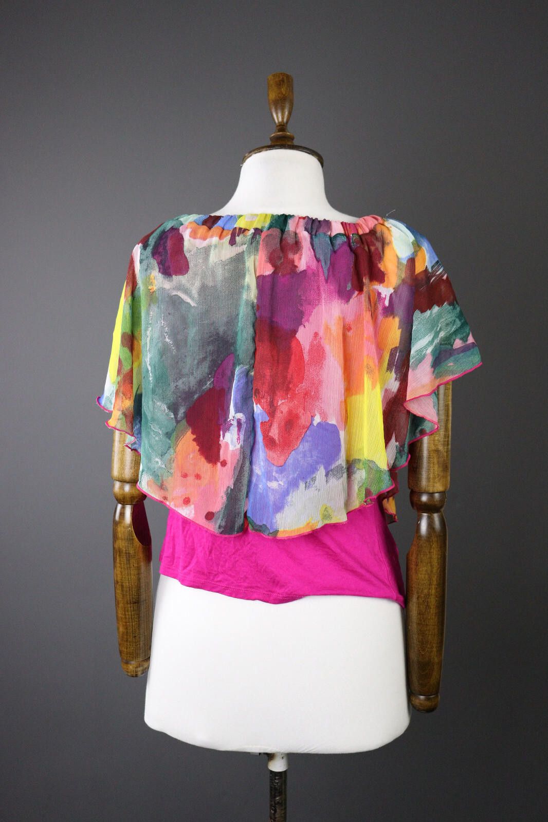 Desigual Ladies Desigual Colorful Abstract Top Blouse Shirt Size S Size S / US 4 / IT 40 - 6 Thumbnail