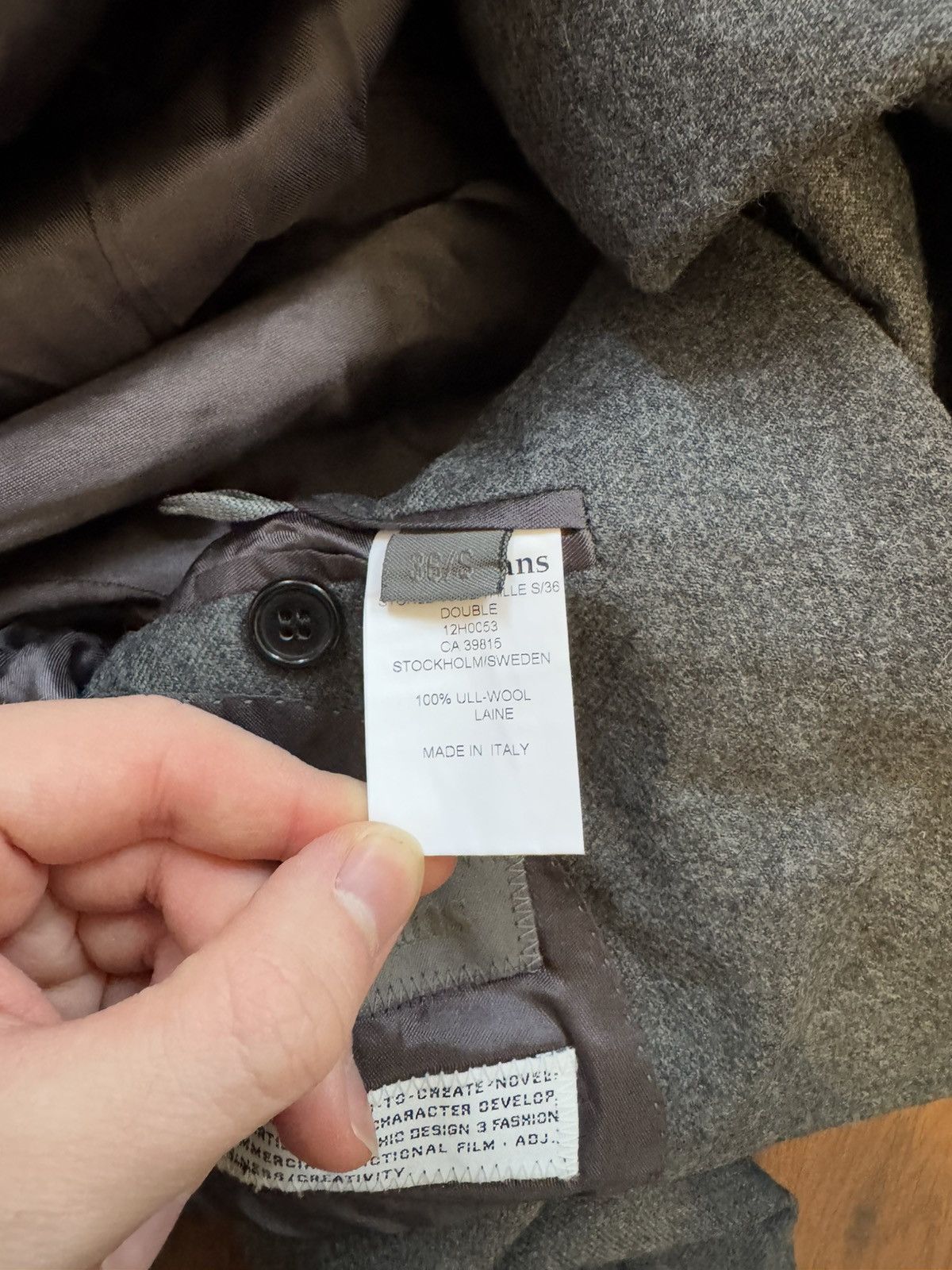 Acne Studios Rare Acne Jeans Wool Double Breasted Blazer Hype Designer 36 Size S / US 4 / IT 40 - 8 Thumbnail