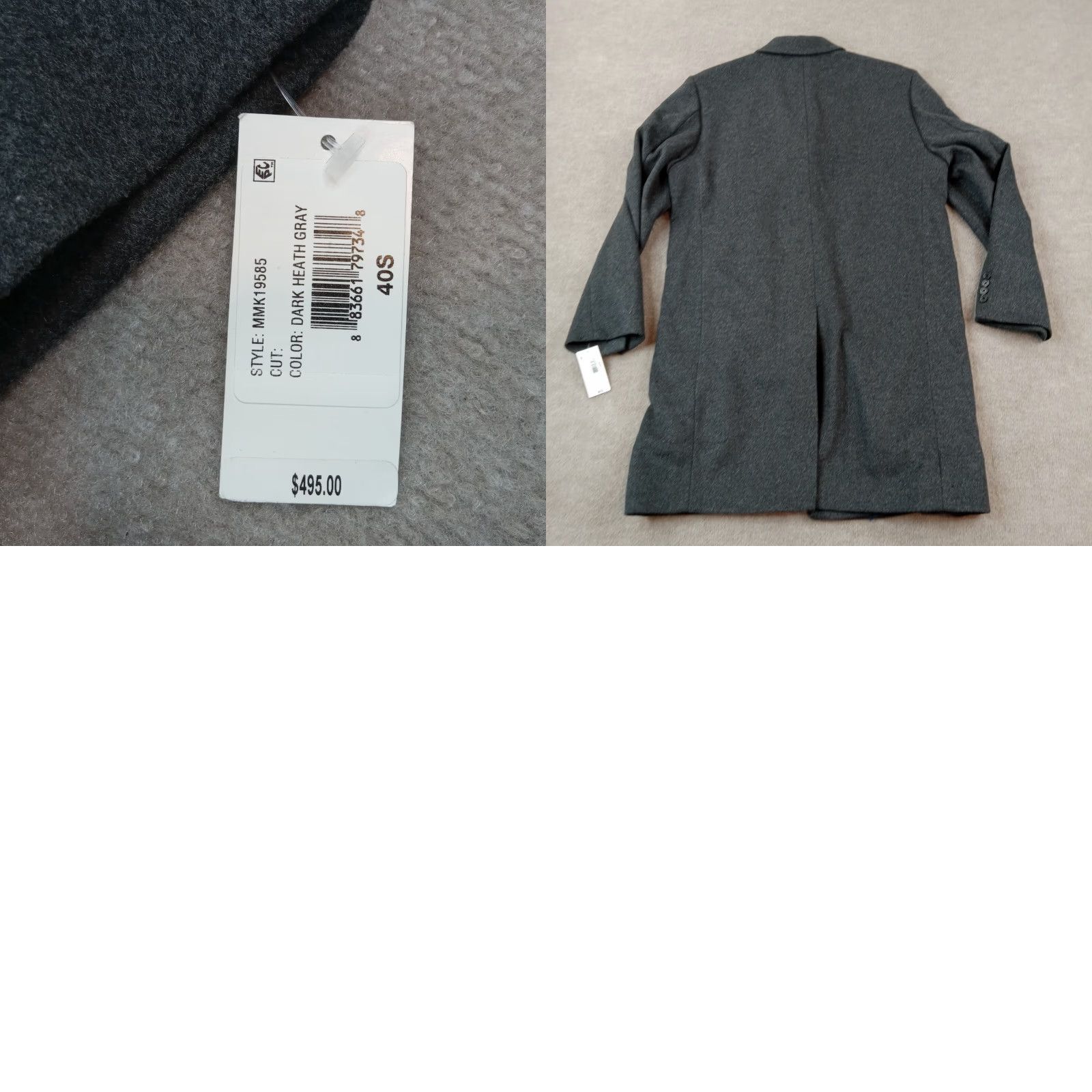 Michael Kors Michael Kors Madison Overcoat Jacket Mens 40S Gray Button Coat Lined Wool Blend Coat Mens 40 Gray Vintage No Size US XXS / EU 40 - 8 Thumbnail