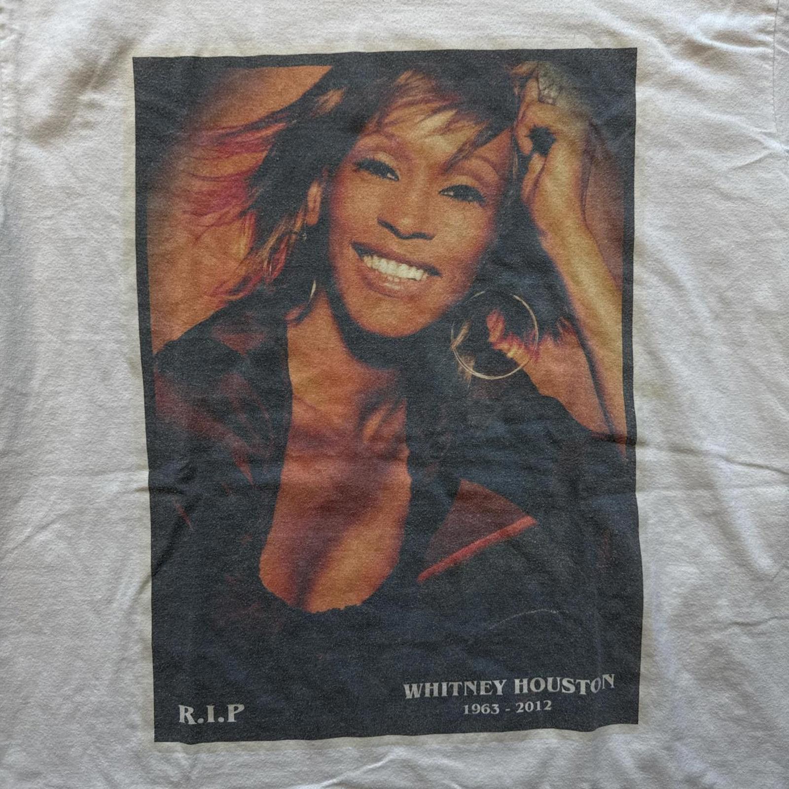 Other Whitney Houston Memorial Vintage Y2k Graphic T-Shirt Size US M / EU 48-50 / 2 - 4 Thumbnail