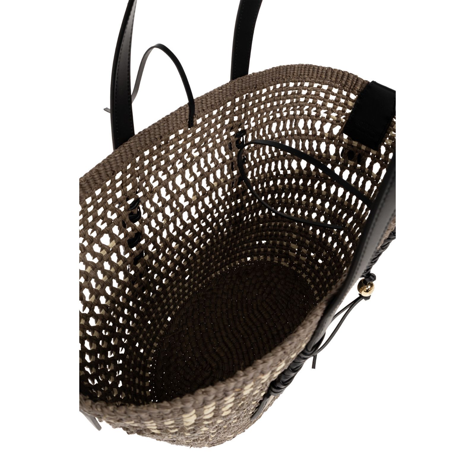 Loewe LOEWE $1950 Medium Braid Basket Khaki/Natural Tote Bag New & Size ONE SIZE - 4 Thumbnail