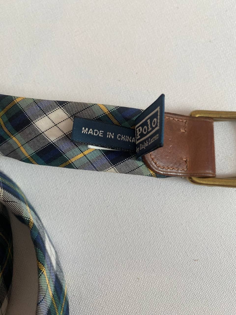 Polo Ralph Lauren POLO by RALPH LAUREN Plaid D-Ring BELT cotton / Leather Logo Size ONE SIZE - 4 Thumbnail
