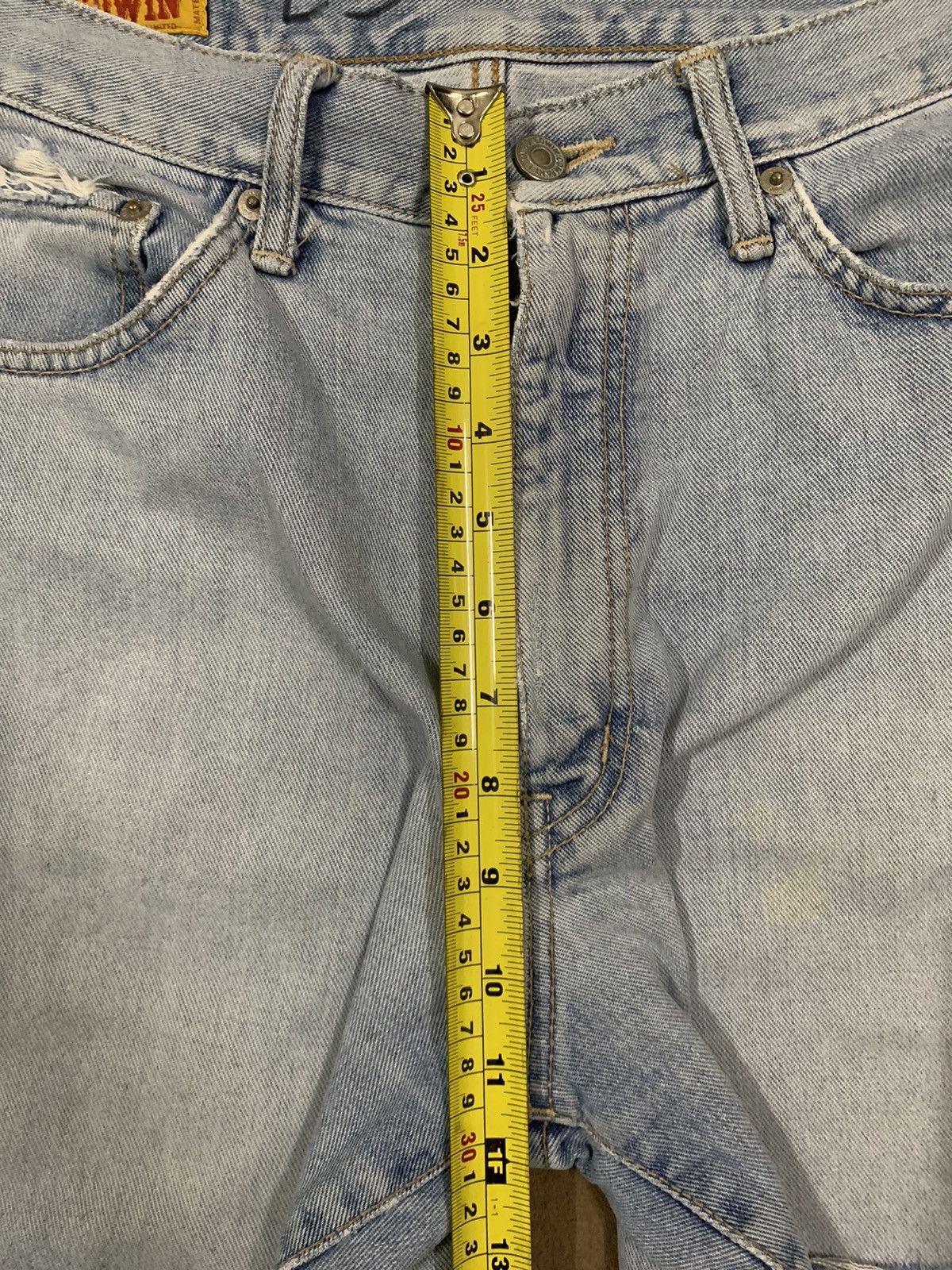 Edwin Vintage Y2K Edwin Double Knee Baggy Distressed Jeans Size US 30 / EU 46 - 17 Thumbnail