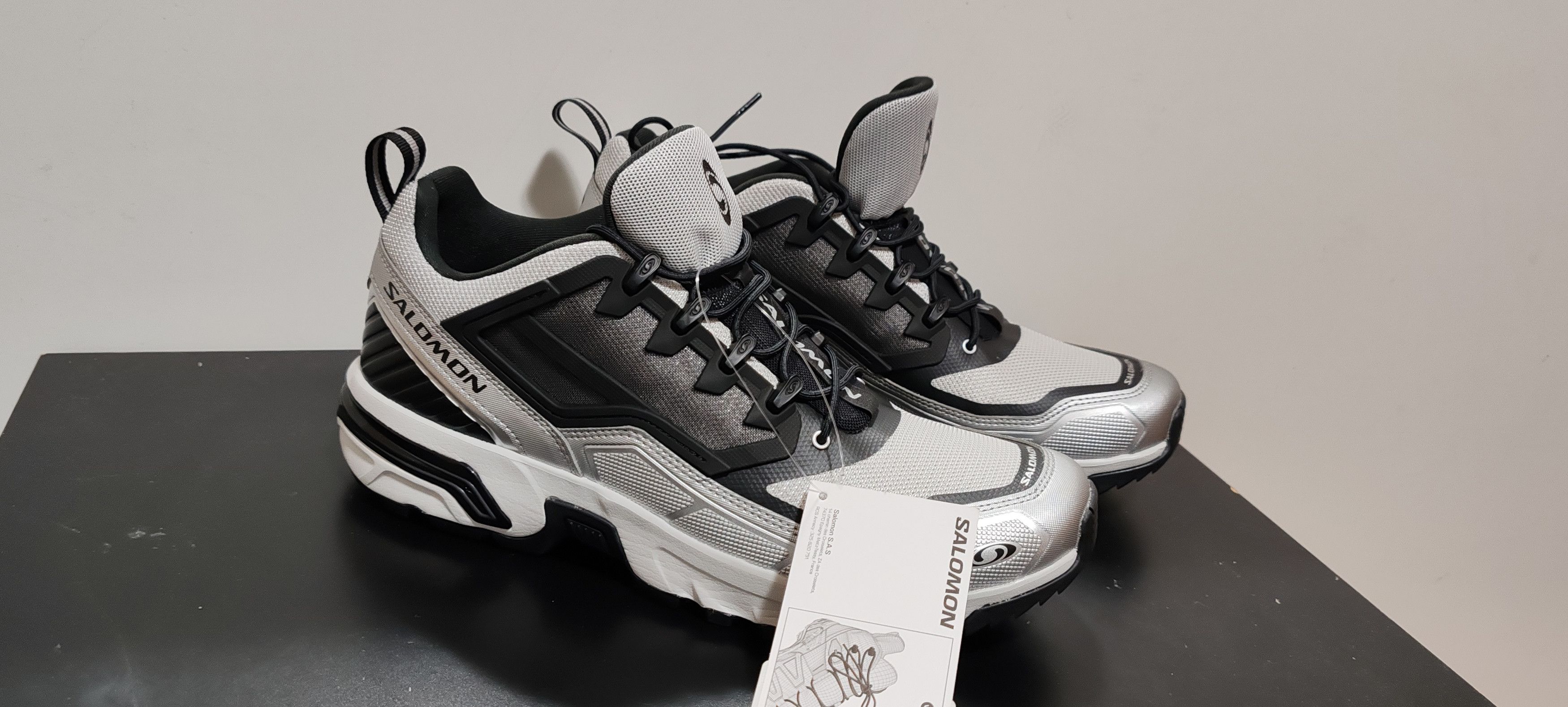 Salomon Salomon ACS +FT Glacier Gris/Black/Silver Tg:Eur 45 1/3 Size US 12.5 / EU 45-46 - 16 Thumbnail