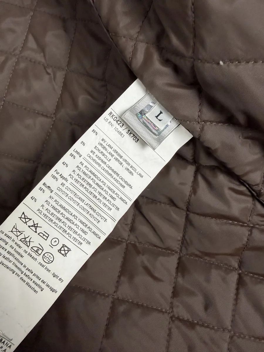 Dolce & Gabbana AW2008 Dolce & Gabbana Khaki Wool Layered Fur Collar Jacket Size US M / EU 48-50 / 2 - 13 Thumbnail