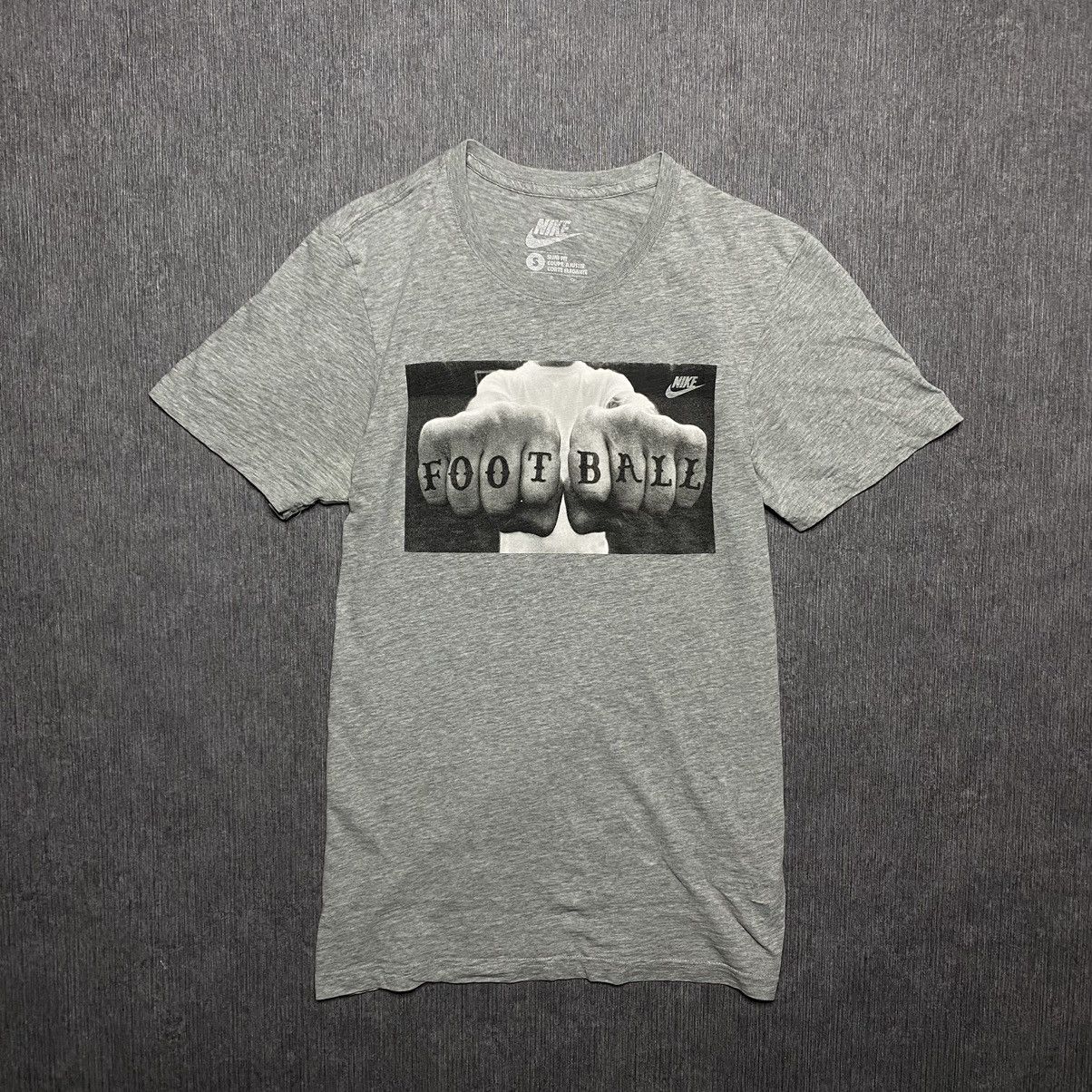 Nike × Vintage Vintage Nike tee “football” y2k t-shirt big logo Size US S / EU 44-46 / 1 - 1 Thumbnail