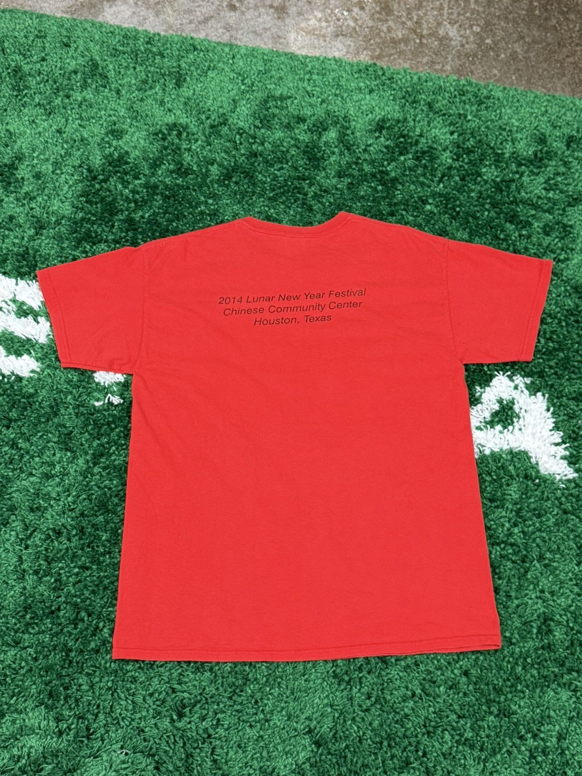 Vintage Vintage Chinese Horse Year Zodiac Stick Figure Y2k China Tee Size US L / EU 52-54 / 3 - 5 Thumbnail
