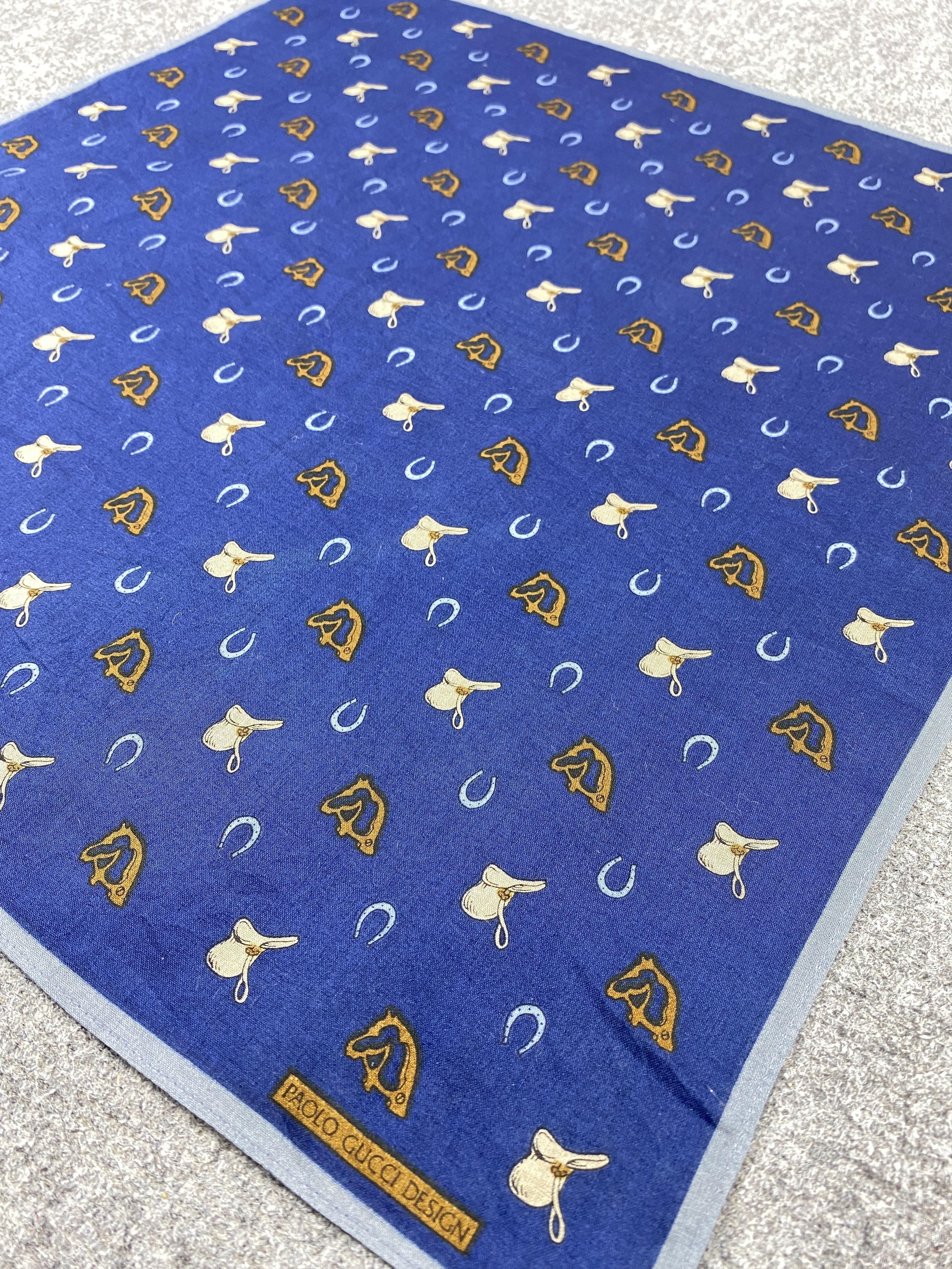 Paolo Gucci Vintage Paolo Gucci Handkerchief Bandana Neckerchief HKC1108 Size ONE SIZE - 3 Thumbnail