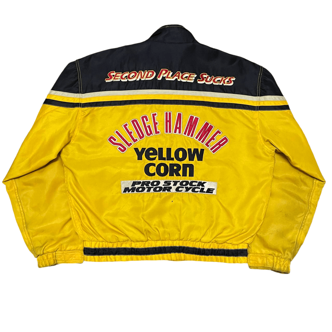 YELLOW CORN Vintage 90's Yellow Corn Racing Jacket ISKY Issey Skyline Size US L / EU 52-54 / 3 - 19 Thumbnail