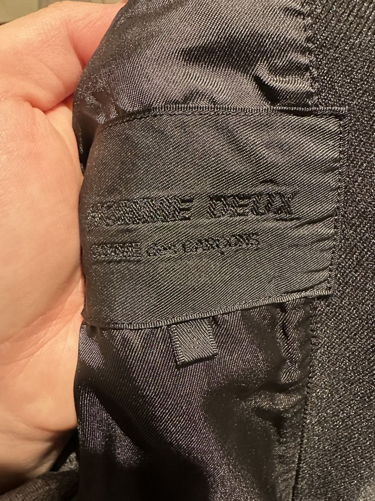 Comme des Garcons Homme Deux Comme des Garçons Homme Deux AD2021 Waist Stripe Blazer Size 36S - 5 Thumbnail