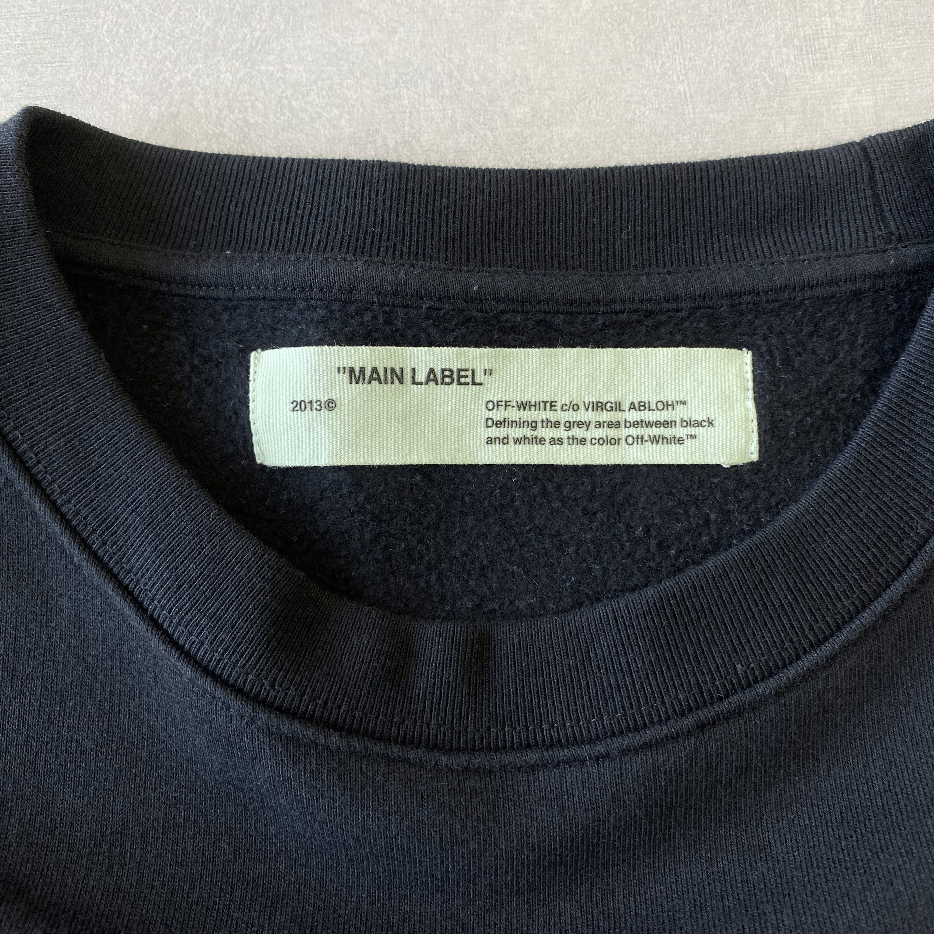 Off-White "OFF" Logo Print Oversized Sweatshirt Black [size S, fits L] Size US S / EU 44-46 / 1 - 3 Thumbnail