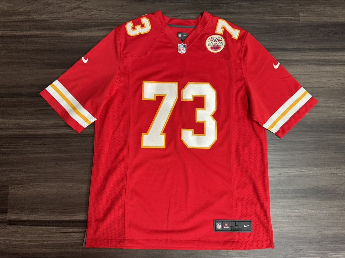 Nike Signed KC Chiefs Zach Fulton #73 NFL Limited Stitched Jersey Size US L / EU 52-54 / 3 - 4 Thumbnail