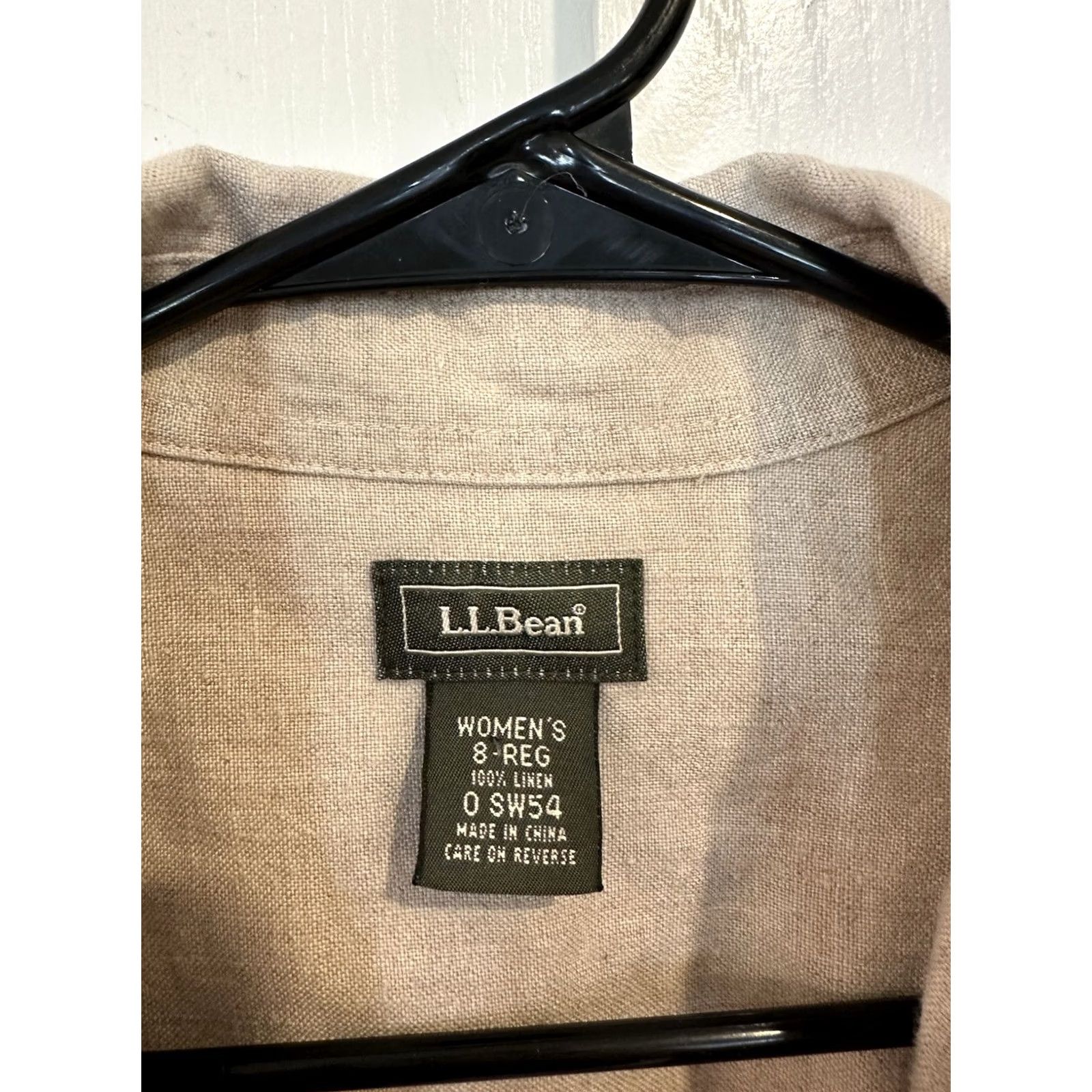 Vintage L.L.Bean Jacket Women Size 8 Linen Beige Oatmeal 100% Linen Utility Regular Basic Jacket Womens Size M / US 6-8 / IT 42-44 - 2 Thumbnail