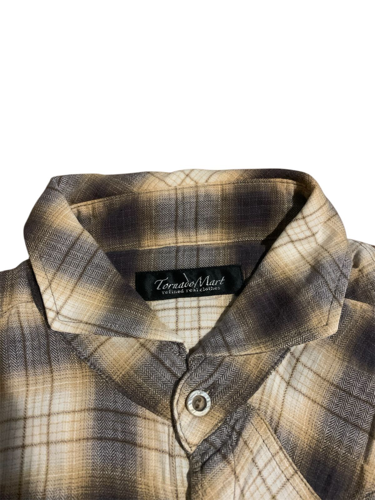 Tornado Mart SOLD • 2000s Tornado Mart asymmetric shirt punk vikeistyel Size US L / EU 52-54 / 3 - 5 Thumbnail