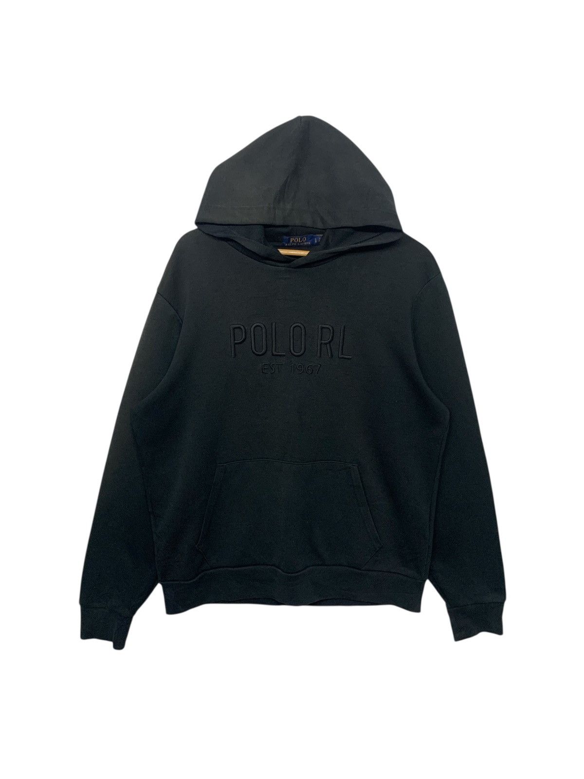 \"90s polo ralph lauren\" #3 hoodie L 黒 Polo Ralph Lauren Men's Black Triple-Pony Graphic Fleece