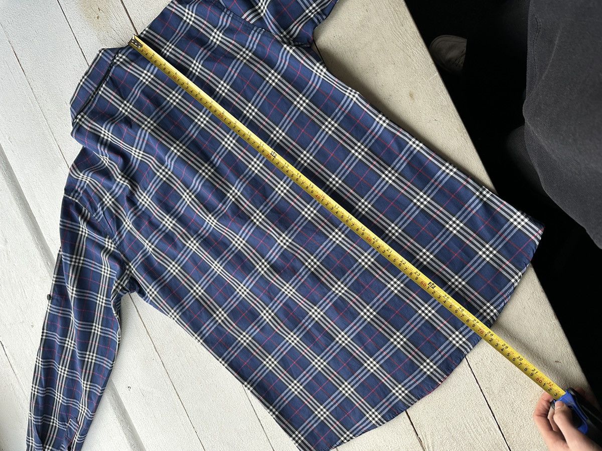 Other 🚨 BURBERRY LUXURY MEN SHIRT WITH LOGO NOVA CHECK BLUE Size US L / EU 52-54 / 3 - 14 Thumbnail