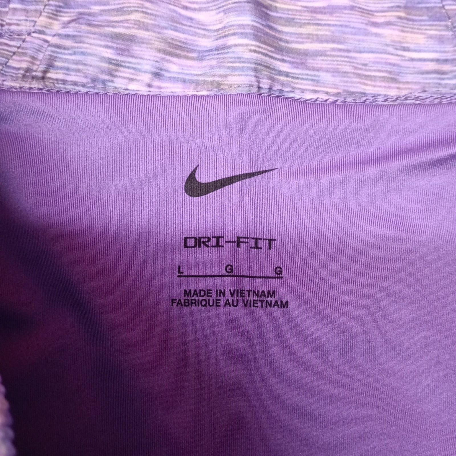 Nike Nike Training Shorts Dri Fit Loose Fit Liner Womens L Purple Size 34" / US 12 / IT 48 - 3 Thumbnail