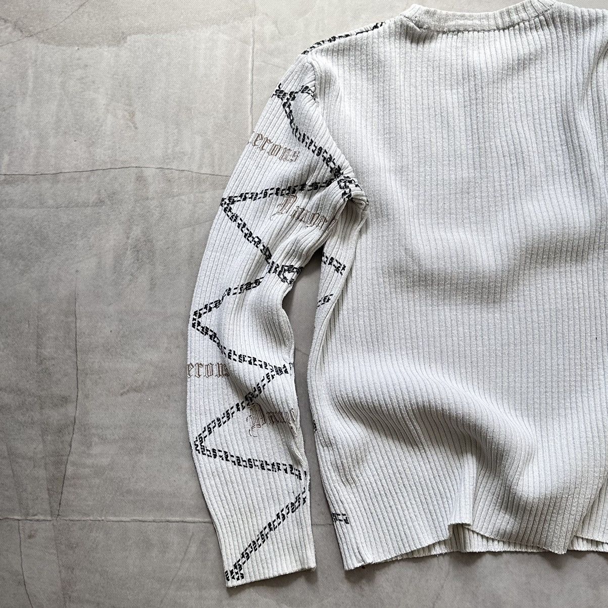 Hysteric Glamour × Undercover Japan Poem Chains Impala LGB Vibe Knit Ribbed Sweater Size US XL / EU 56 / 4 - 16 Thumbnail