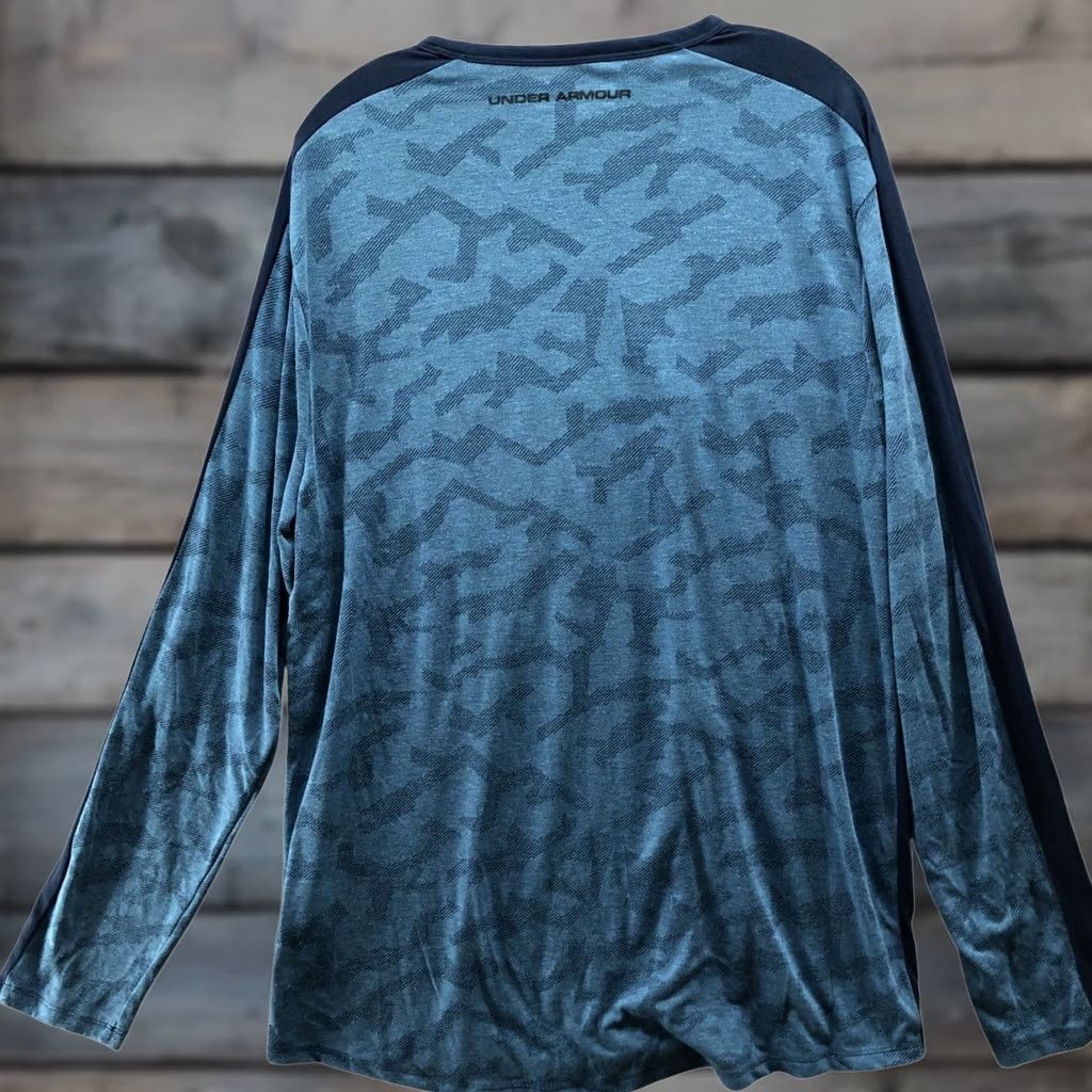 Under Armour Under Armour Long Sleeve Performance Shirt Mens 2XL Blue HeatGear Crew Neck Shirt Slim Fit 2XL Mens Gray? Size US XXL / EU 58 / 5 - 1 Thumbnail