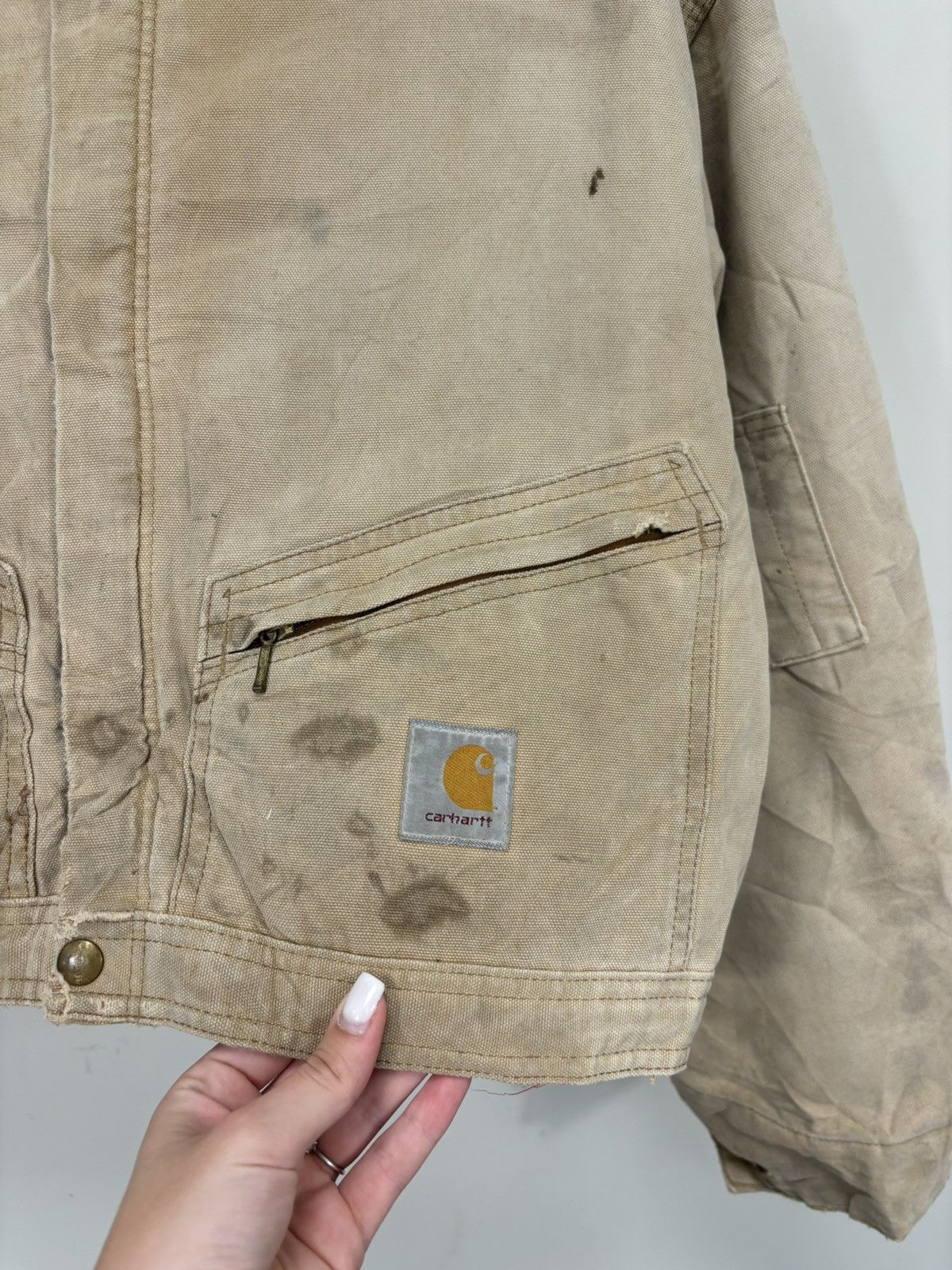 Carhartt Vintage Carhartt Y2K Workwear Faded Hype Boxy Cropped Jacket Size US L / EU 52-54 / 3 - 8 Thumbnail