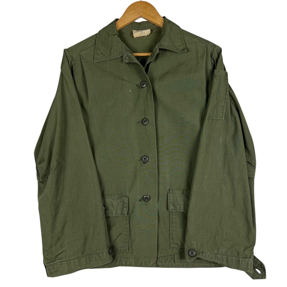 Vintage Vintage Military Shirt Utility Cotton Poplin Og 107 Size XL / US 12-14 / IT 48-50 - 3 Thumbnail