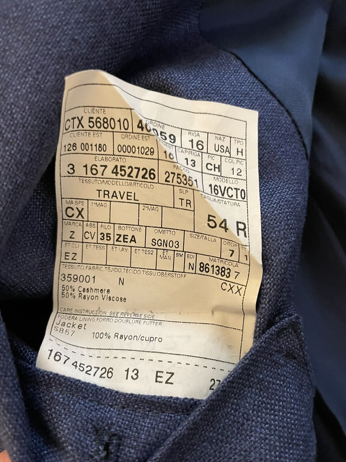 Ermenegildo Zegna Cashmere Blend 10-Pocket Travel Jacket Size 44R - 8 Thumbnail