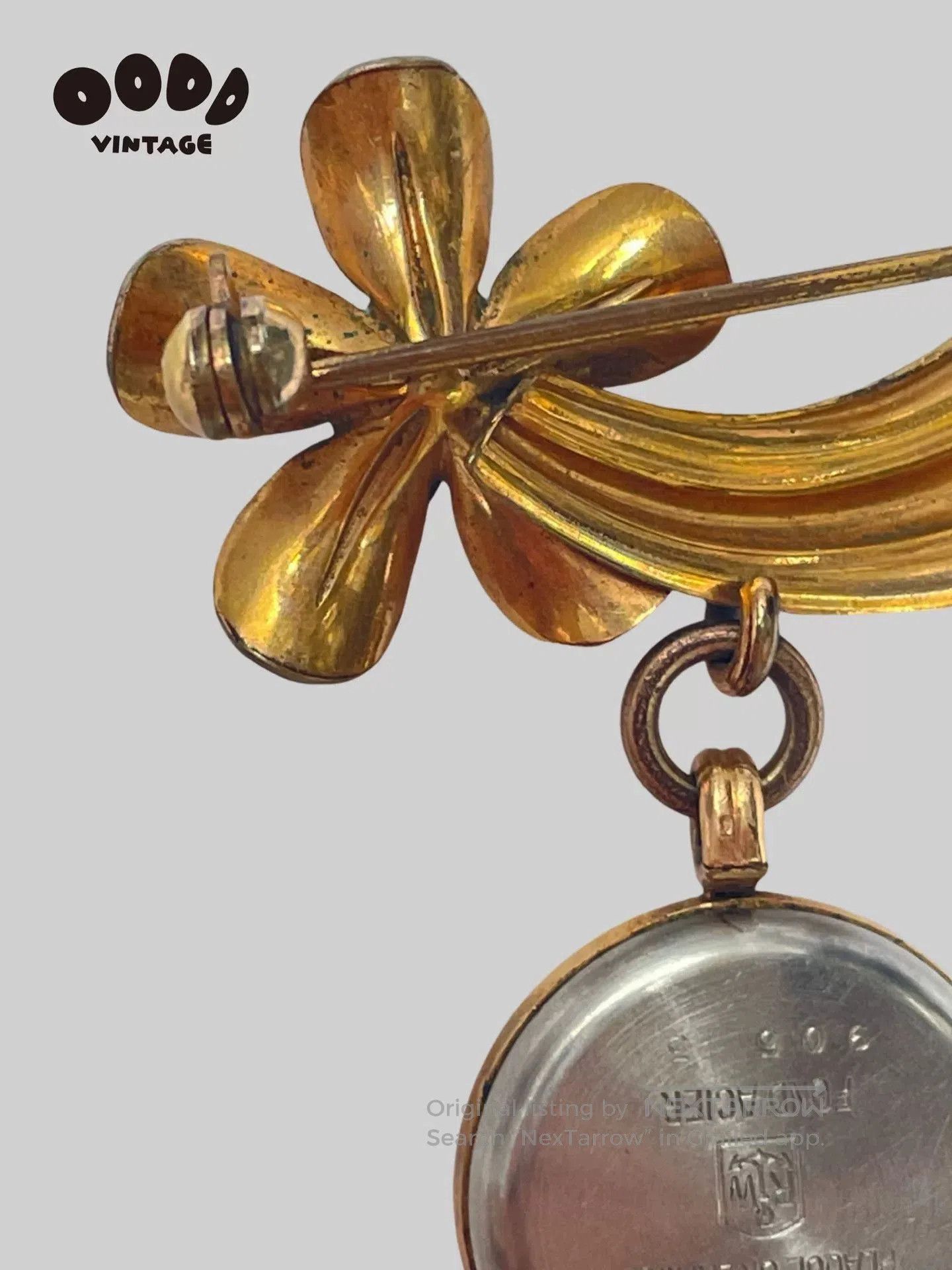 Japanese Brand Vintage Precia Floral Watch Brooch. Size ONE SIZE - 9 Thumbnail