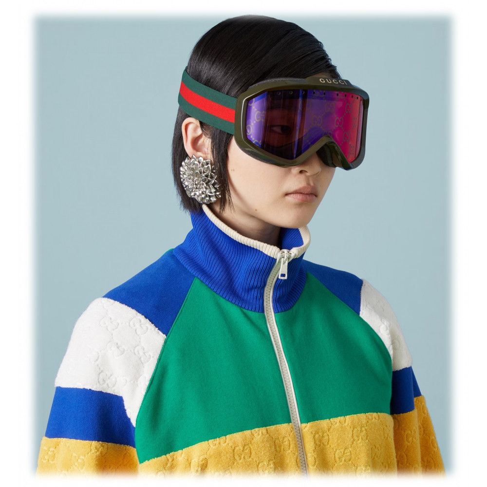 Gucci oc11z0126 Unisex Size: OS Ski Goggles In Multi Color Size ONE SIZE - 4 Thumbnail