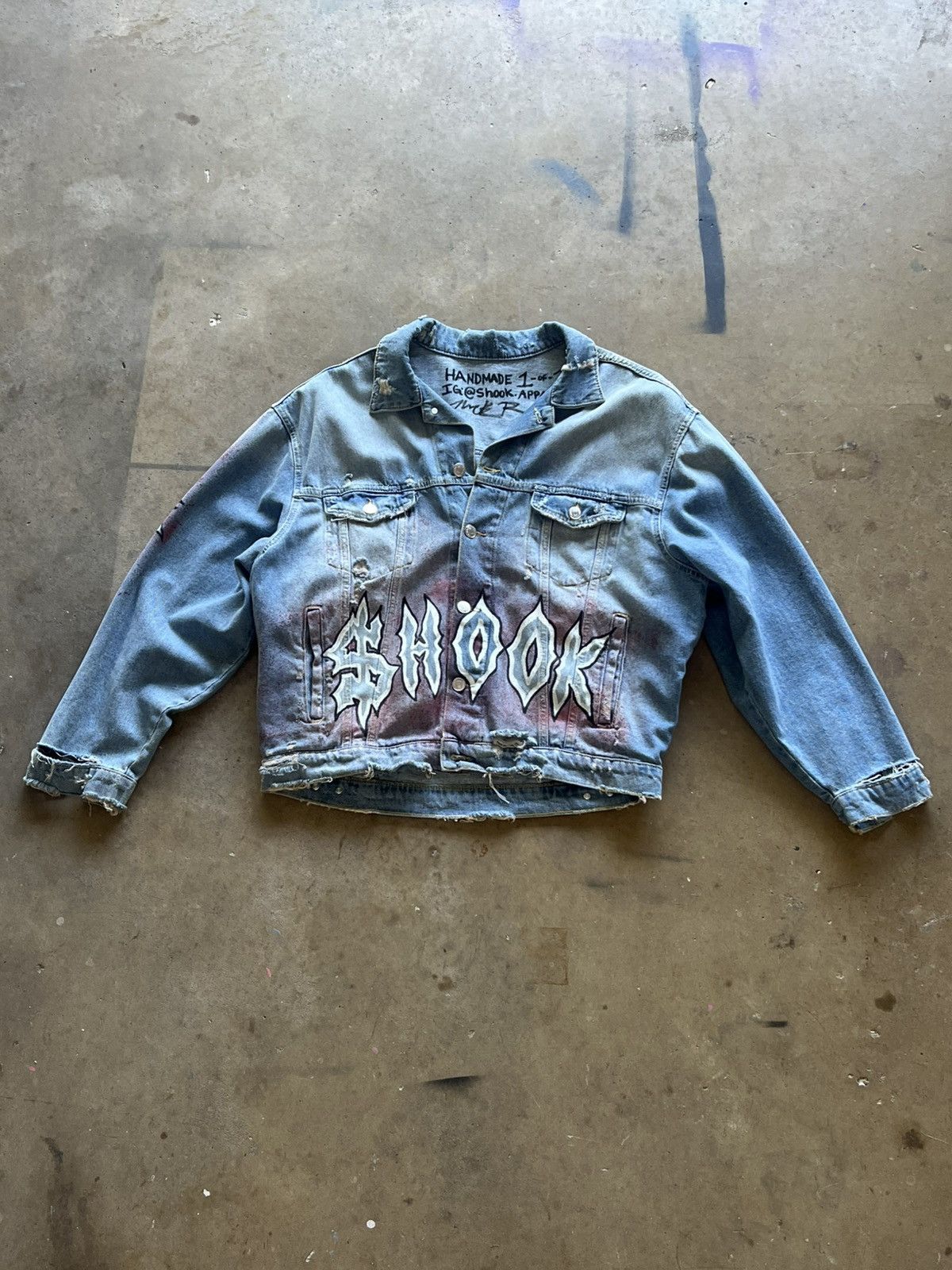 Vintage Lil Wayne Tribute Custom 1-of-1 Denim Jacket Size US XL / EU 56 / 4 - 2 Thumbnail