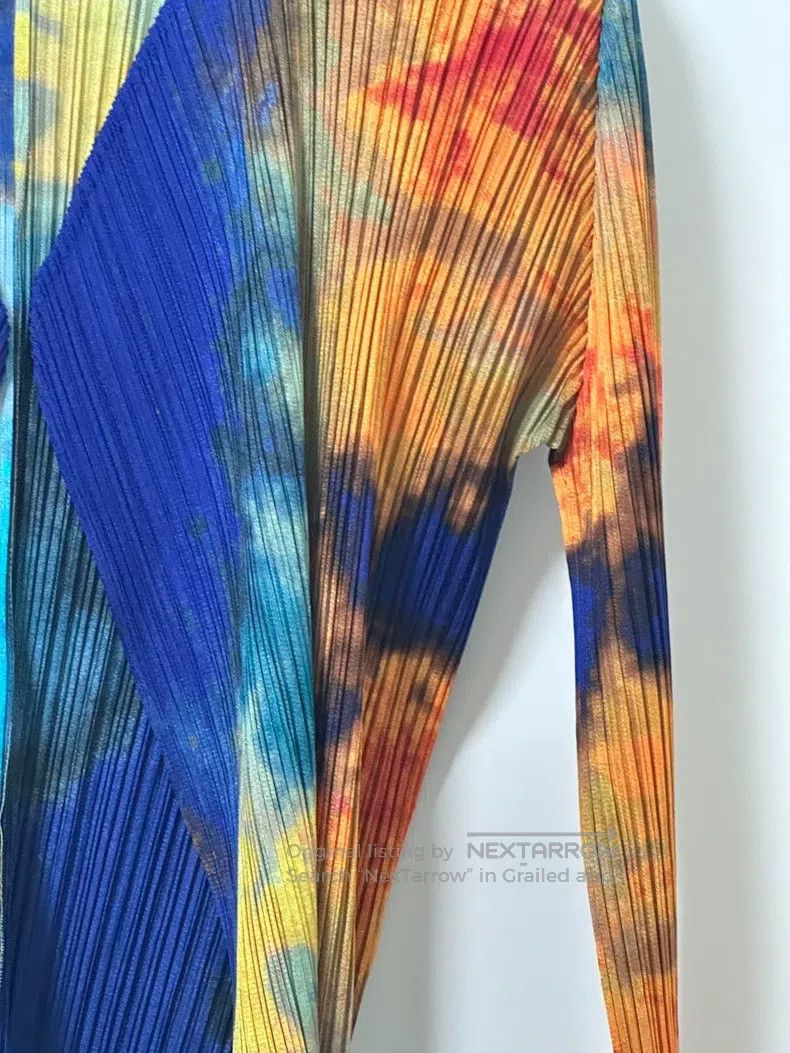 Issey Miyake Issey Miyake Blue Vintage Starry Sky Cardigan Size L / US 10 / IT 46 - 3 Thumbnail