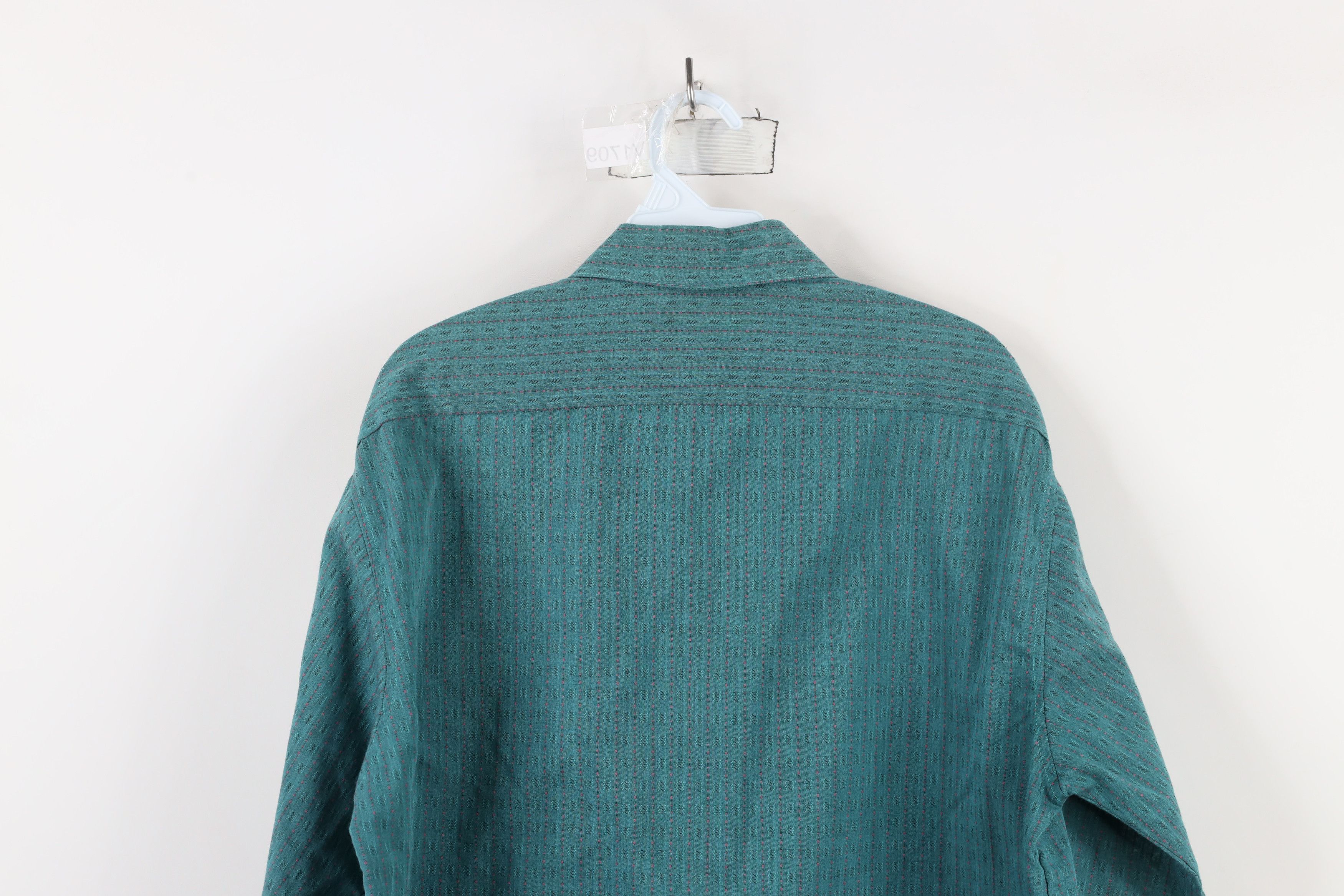 Vintage Vintage 90s Streetwear Needle Striped Collared Button Shirt Size US L / EU 52-54 / 3 - 12 Thumbnail