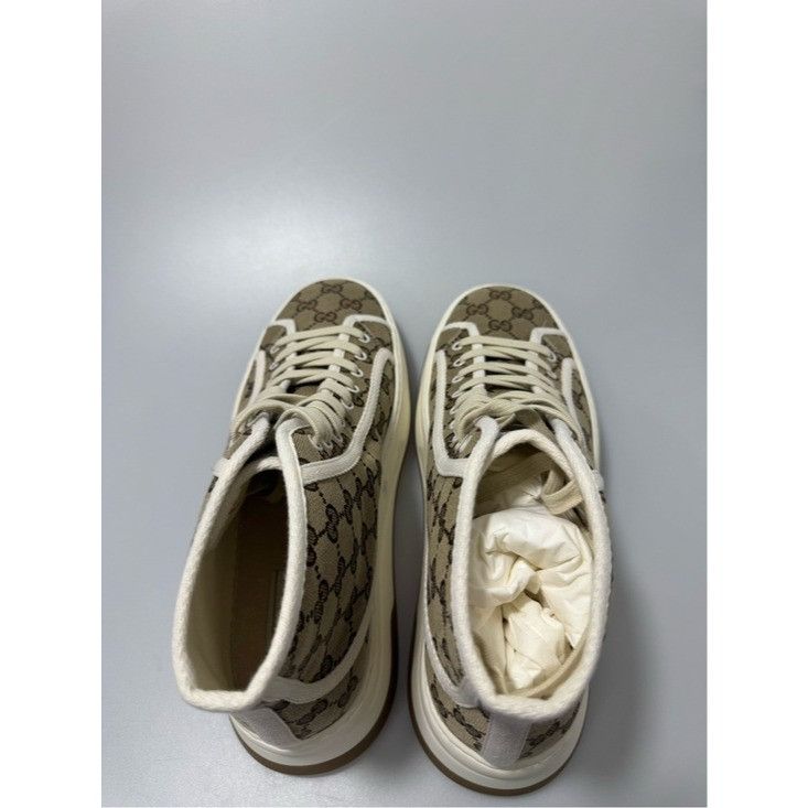 Gucci Gucci Interlocking G Beige High Sneakers Men’s UK 10/US 11 7 Size US 11 / EU 44 - 5 Thumbnail