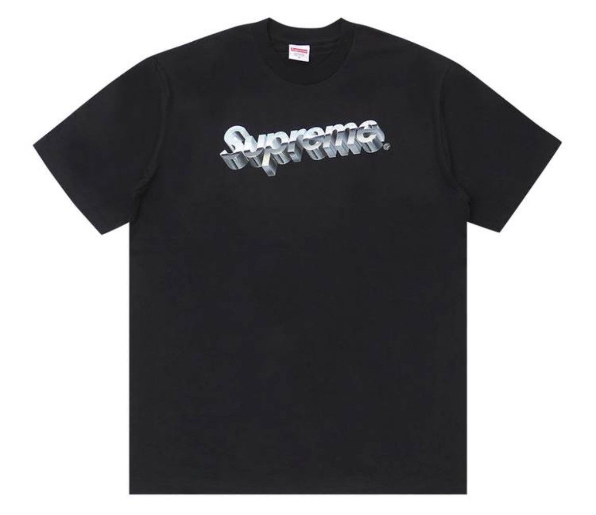 Supreme Supreme Chrome logo tee size medium SS20 black Size US M / EU 48-50 / 2 - 5 Thumbnail