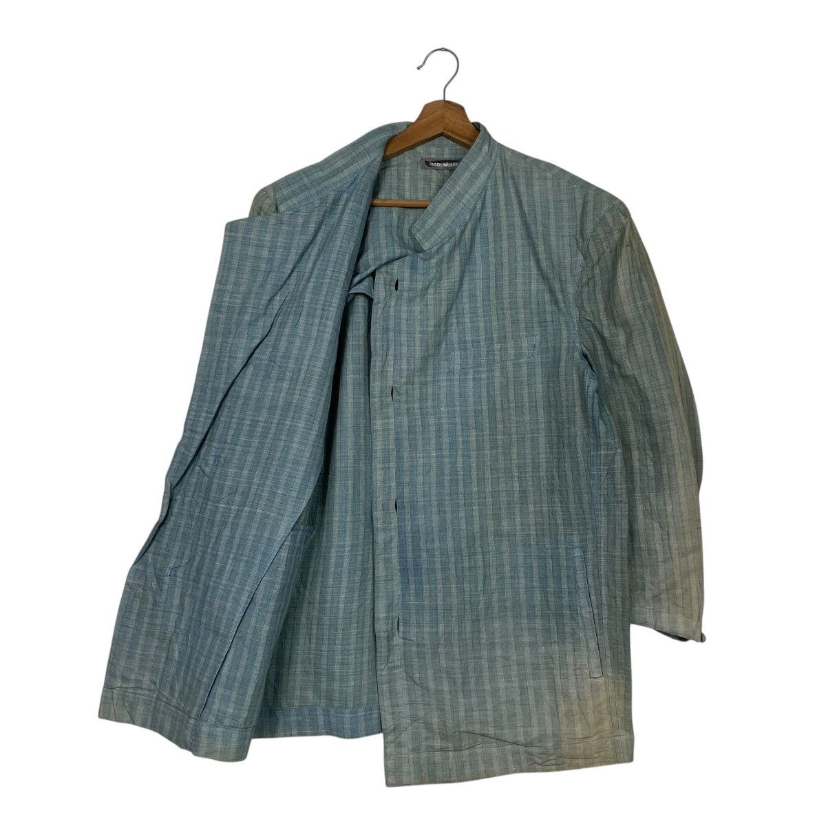 Issey Miyake Vintage 80s Issey Miyake Hickory Faded Jacket Size US M / EU 48-50 / 2 - 9 Thumbnail