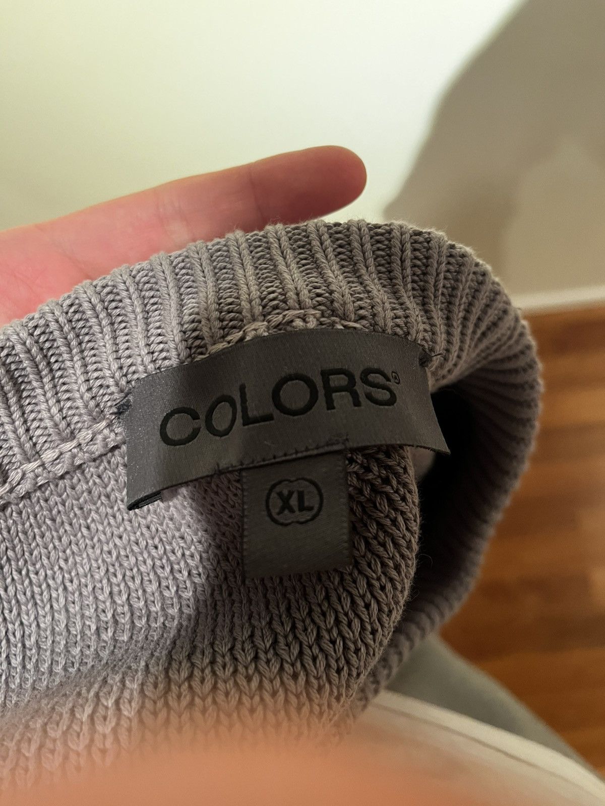 Designer Colors Clothing Grey Knitwear Sweatshirt Size US XL / EU 56 / 4 - 3 Thumbnail