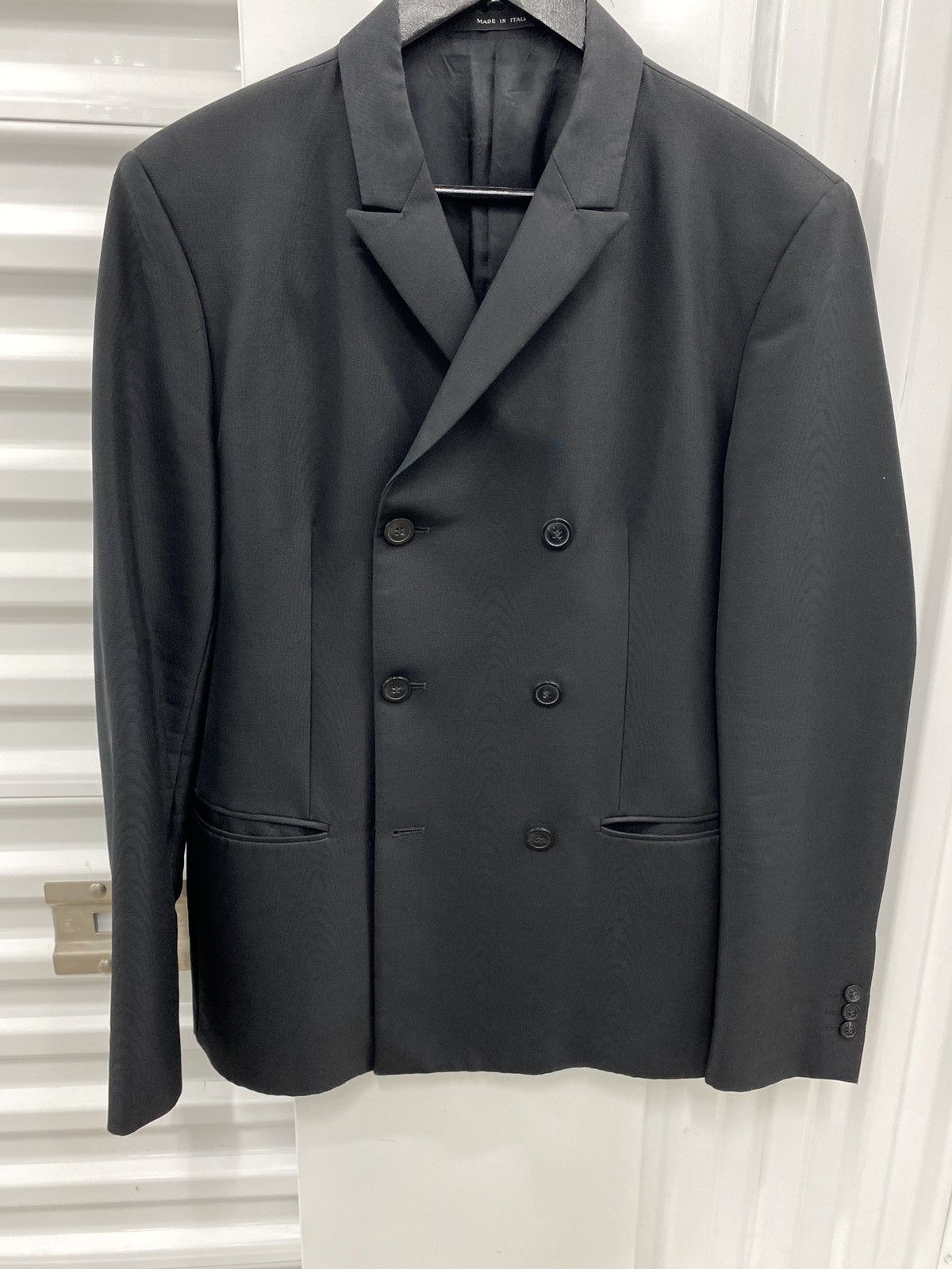 Emporio Armani Emporio Armani Virgin Wool Double-breasted Blazer Size 40R - 2 Thumbnail