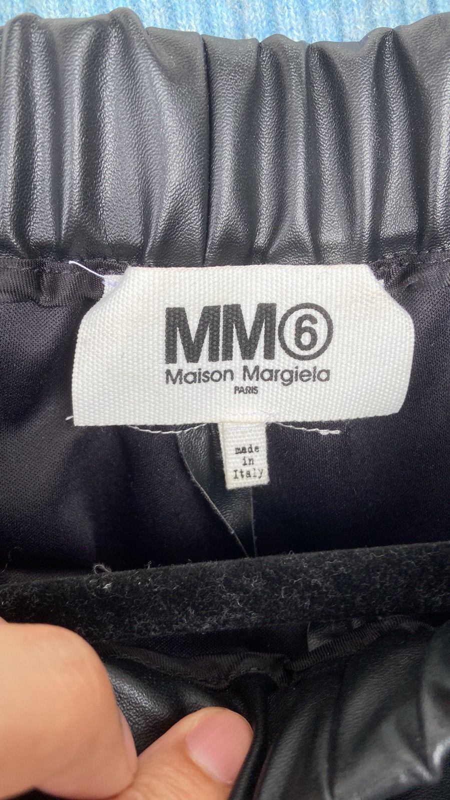 MM6 × Maison Margiela MM6 Maison Martin Margiela Black Faux Leather Pants Size 27" / US 4 / IT 40 - 5 Thumbnail