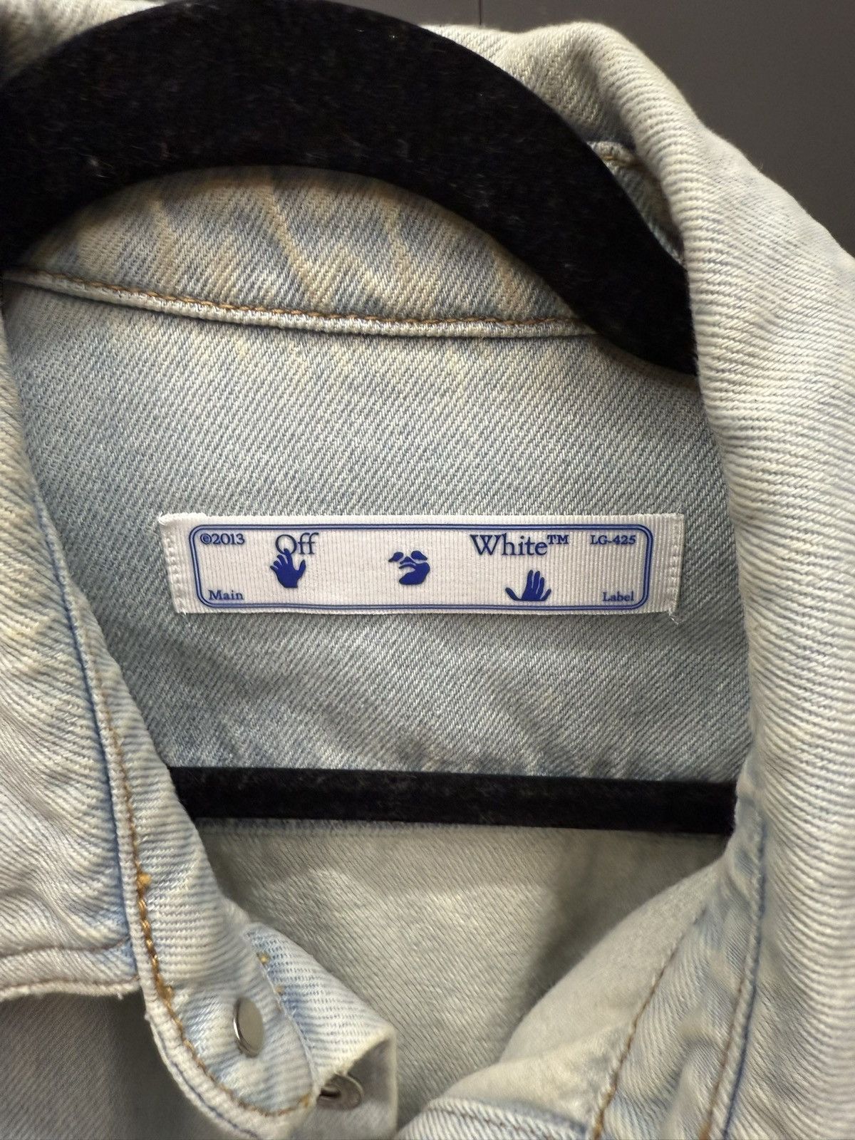 Off-White Off White Marker Arrows Light Denim Shirt Size US M / EU 48-50 / 2 - 3 Thumbnail