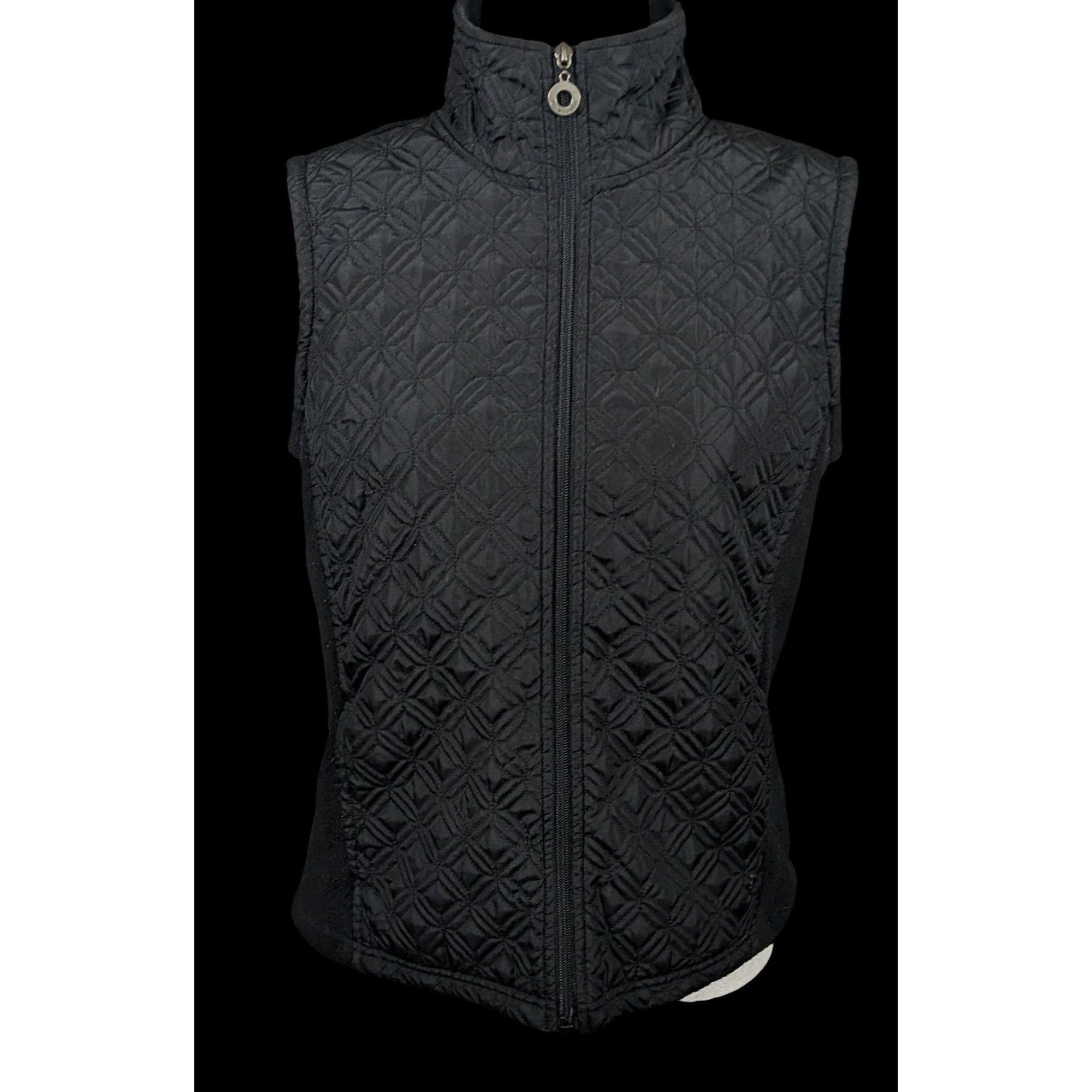 Other Preppy Chic Black Quilted Winter Vest by E-Studio Size M / US 6-8 / IT 42-44 - 2 Thumbnail