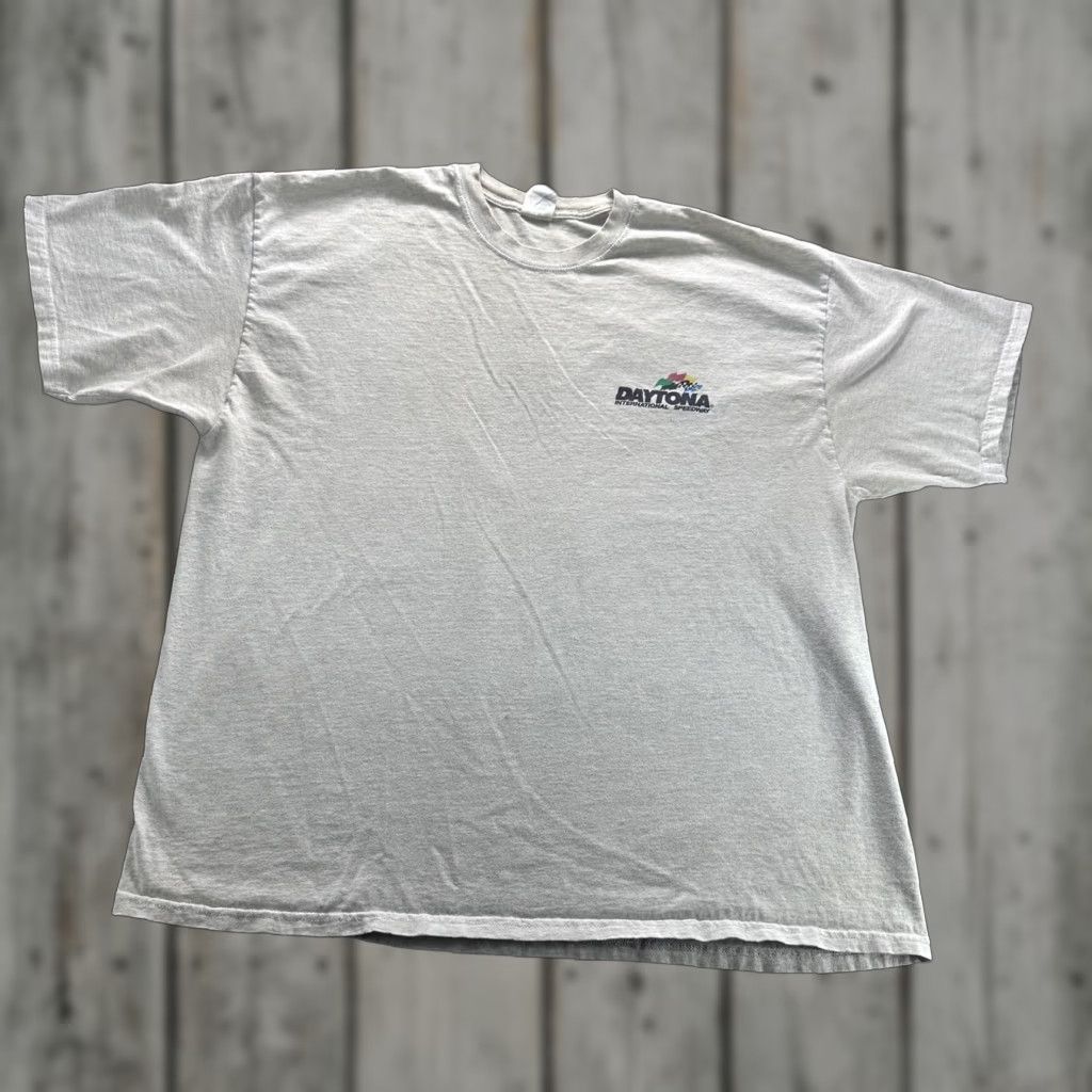 Gildan Daytona International Speedway Shirt Mens 3XL Gray Gildan Racing Graphic Tee Size US XXL / EU 58 / 5 - 1 Thumbnail