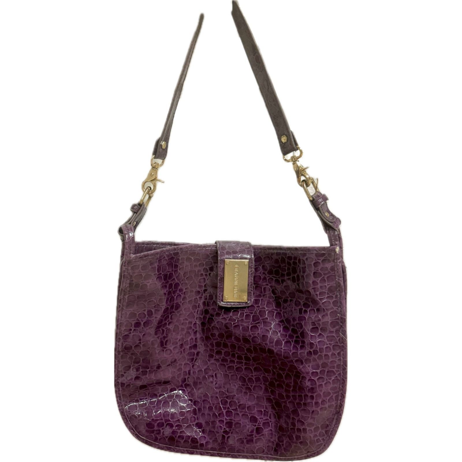 Other Gianni Bini Large Purple Leather Bag Size ONE SIZE - 1 Thumbnail