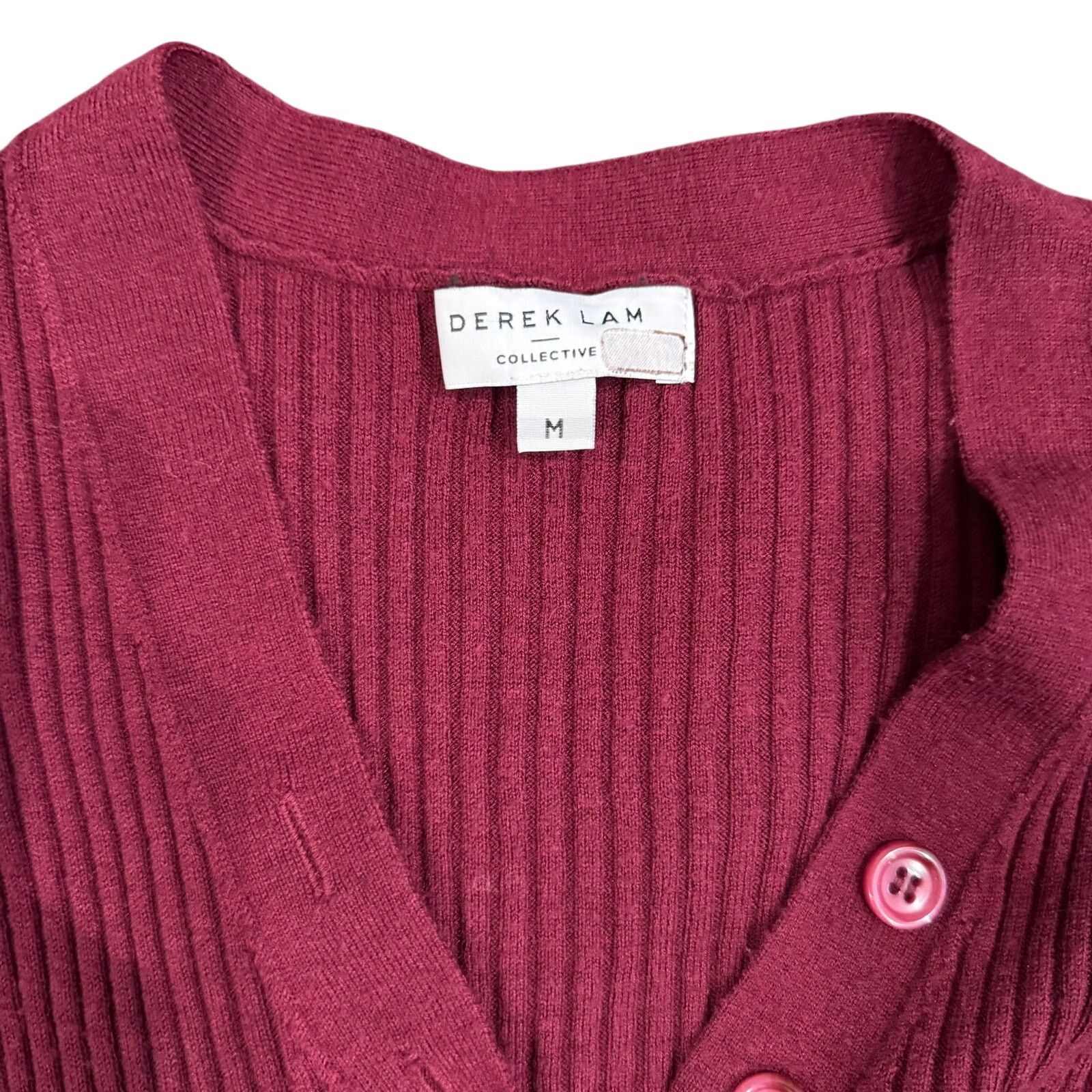Derek Lam 10 Crosby Derek Lam 10 Crosby x RTR Ribbed Henley Sweater Red, Size M Size M / US 6-8 / IT 42-44 - 5 Thumbnail