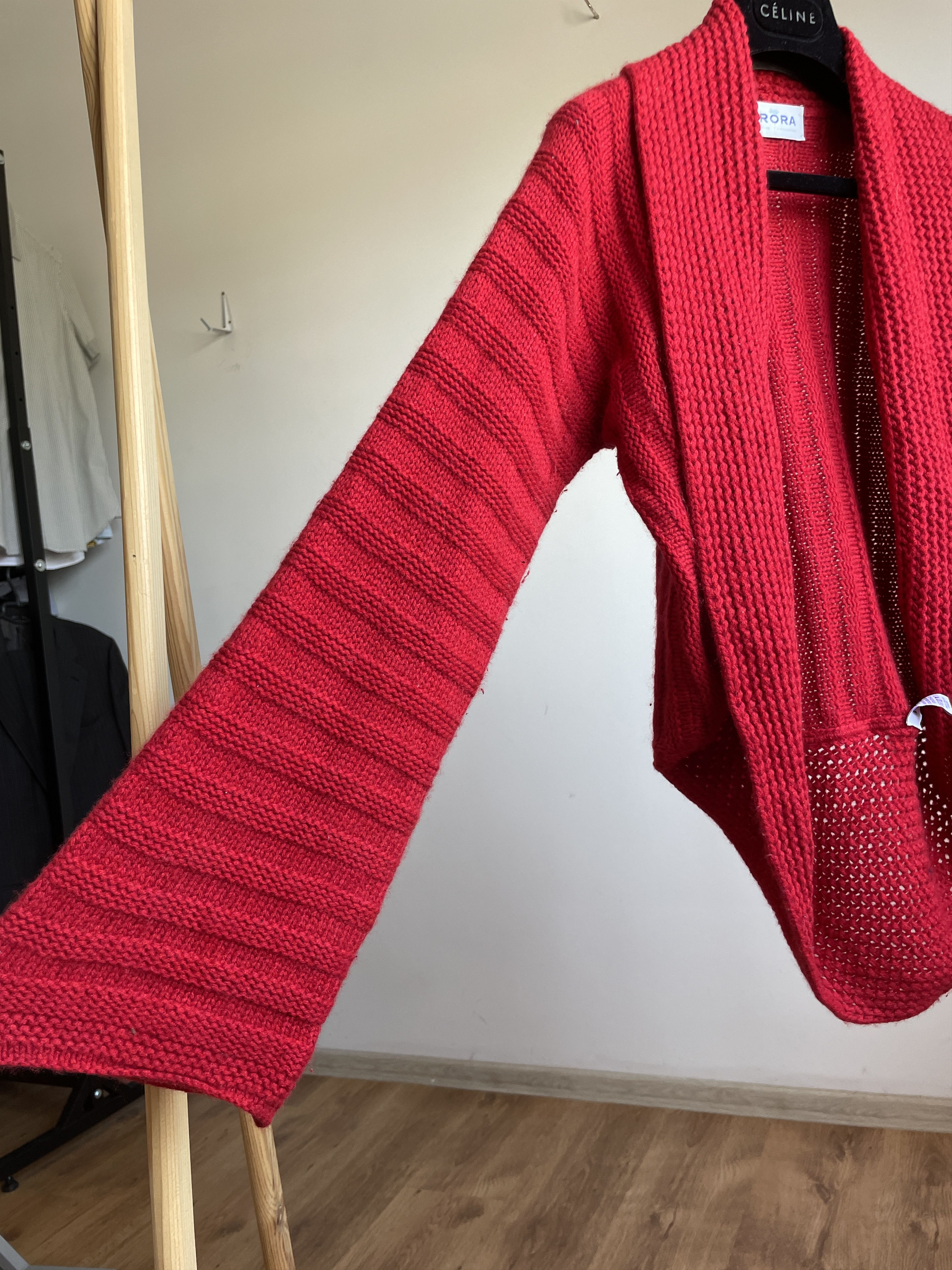 Designer Brora Cashmere Drape Rounded Hem Open Front Cardigan Size M / US 6-8 / IT 42-44 - 5 Thumbnail